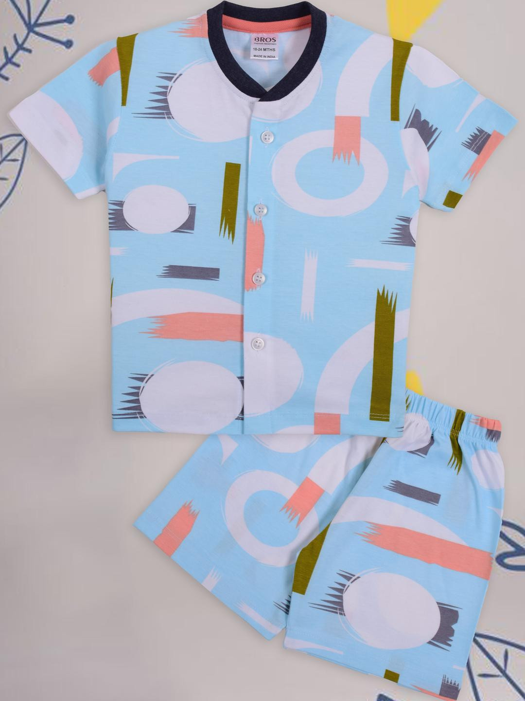 3BROS Kids-Unisex Pure Cotton Clothing Set