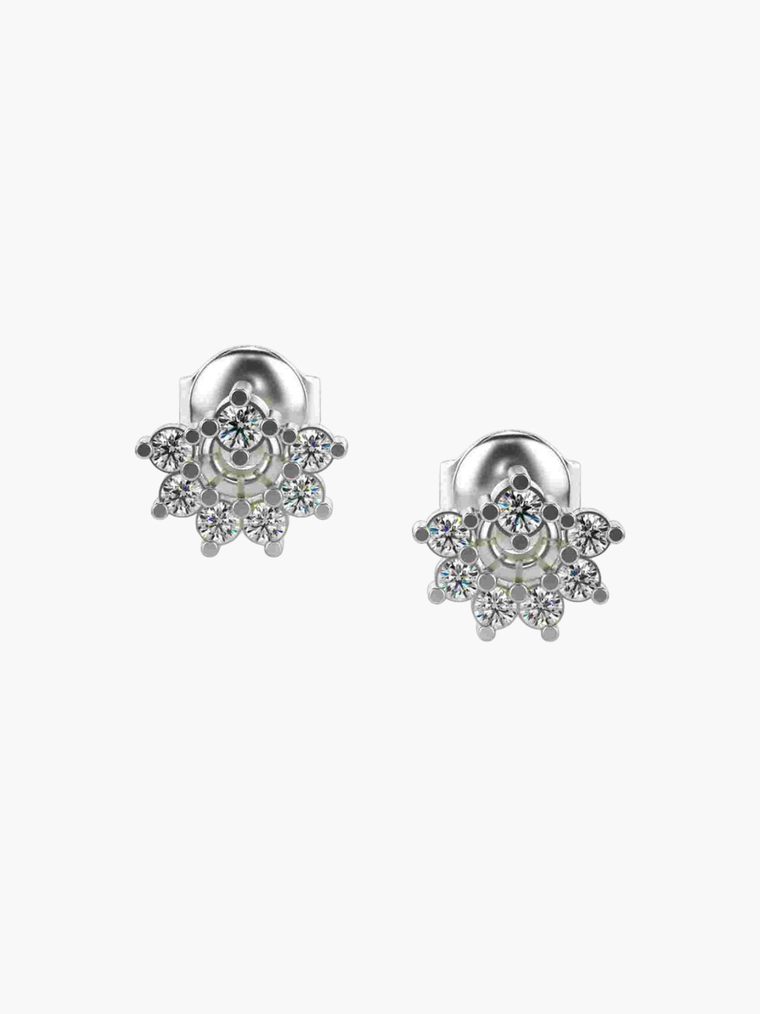 VALANOVA 18K White Gold Certified 0.32Ct Lab Grown Diamond Earrings