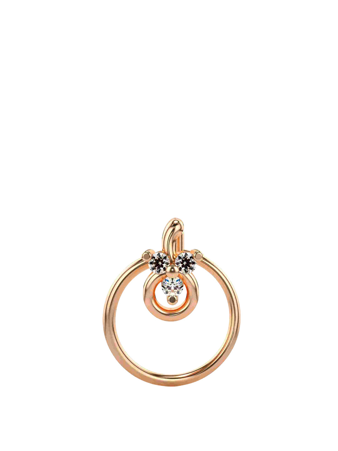 VALANOVA Women 14 Kt Gold Nosepin 0.30gms with Lab Grown Diamond 0.03cts