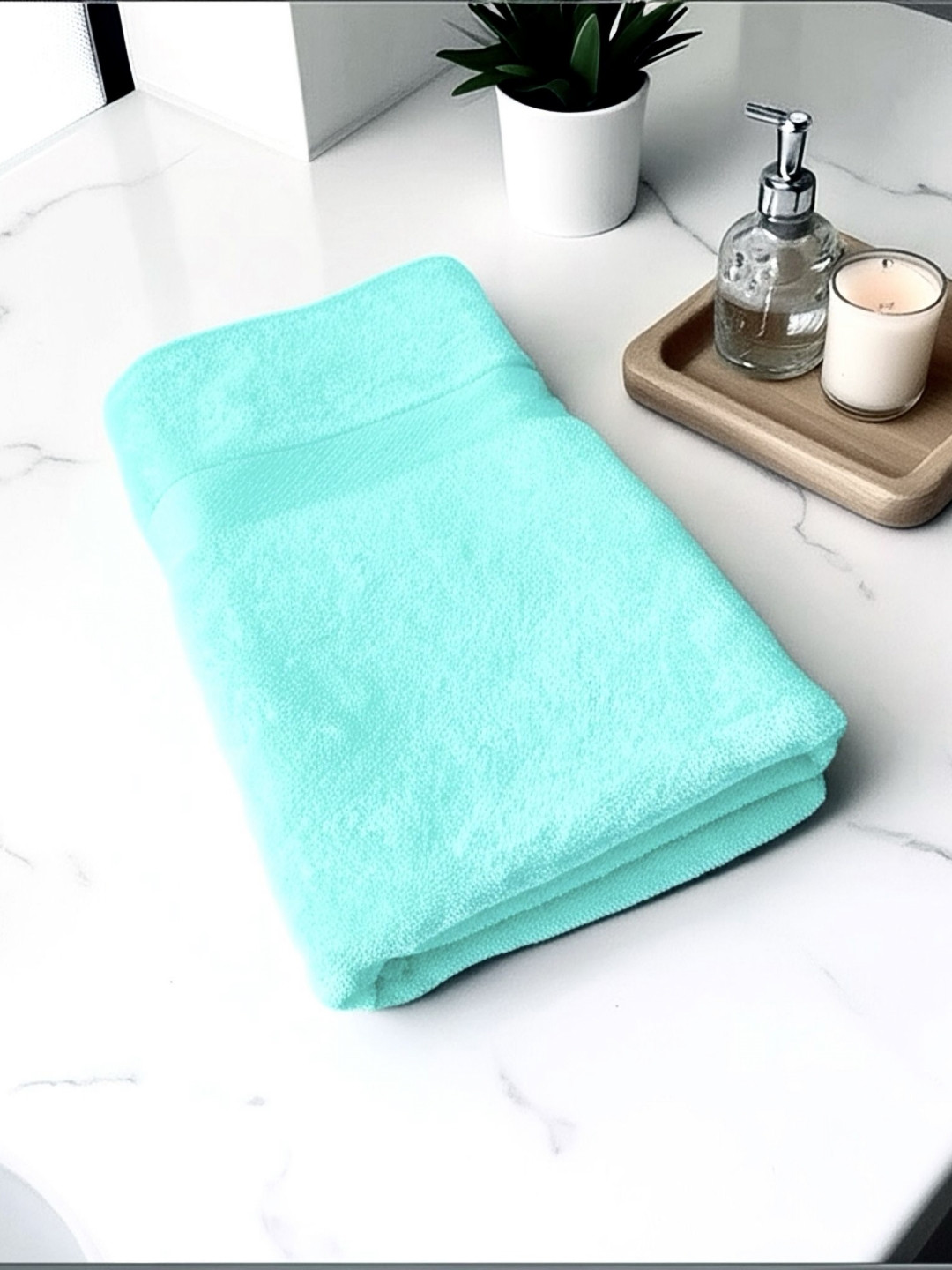 Triani Sea Green 1 Bamboo 450 GSM Bath Towel