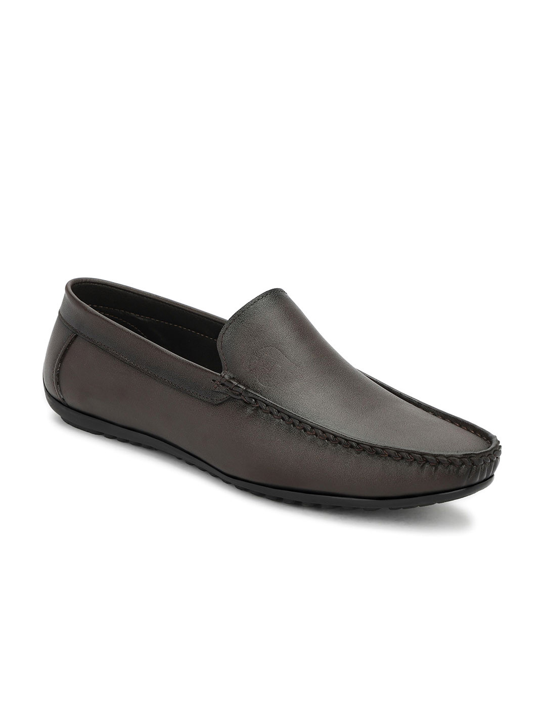 Arics Men Textured Leather Everyday Loafers