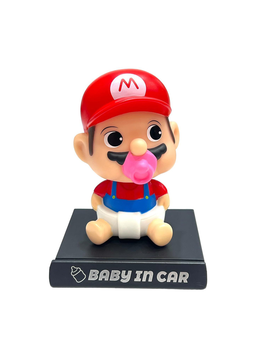 AUGEN Black Mario Red Baby Figure Bobblehead Showpiece
