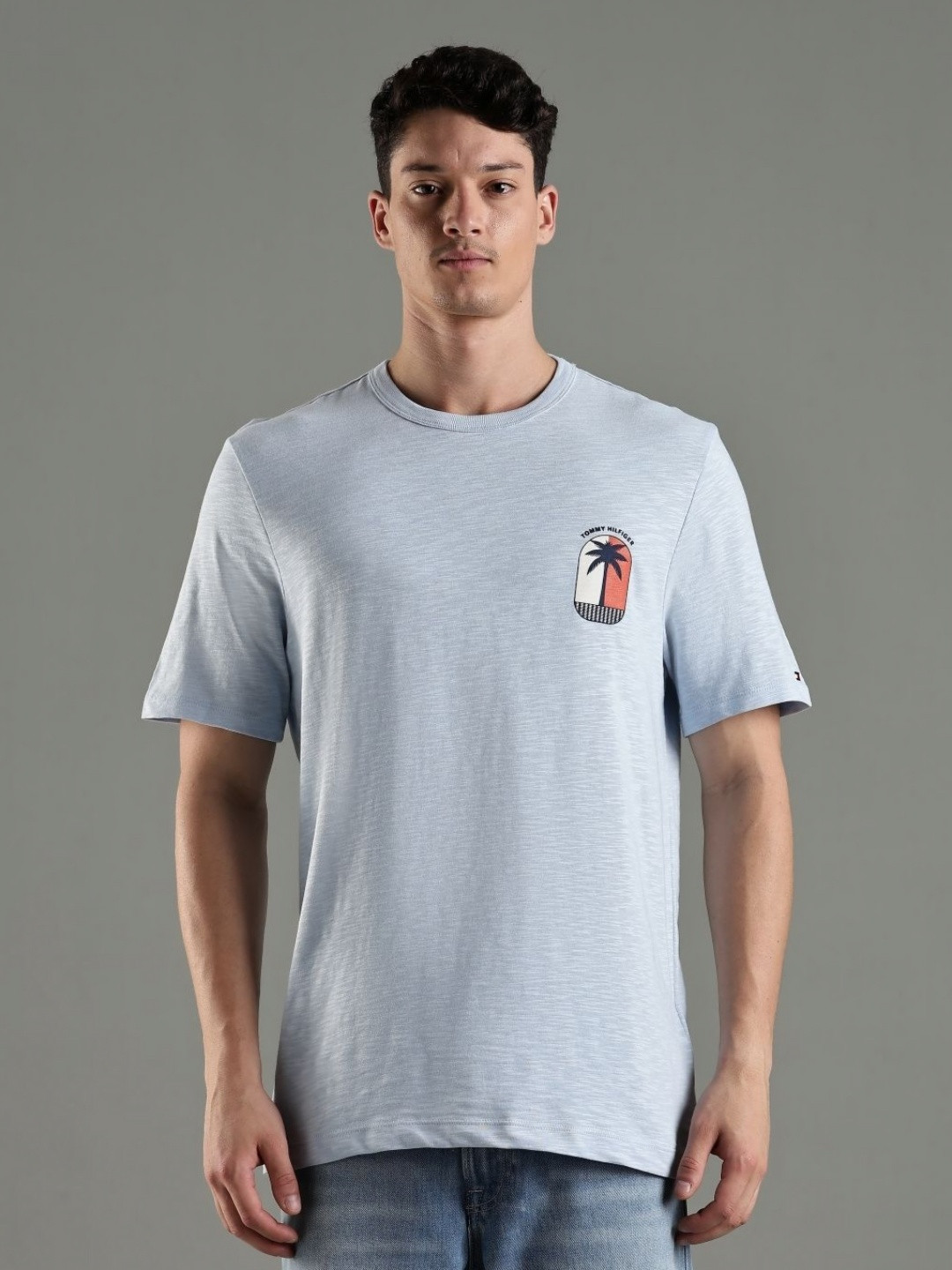 Tommy Hilfiger Europe Round Neck Short Sleeves Casual T-shirt