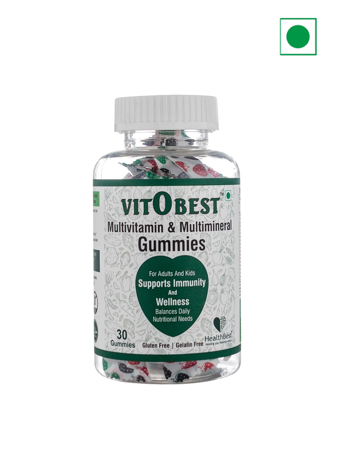 HealthBest VitOBest Multivitamin & Multimineral Gummies- 30 Gummies