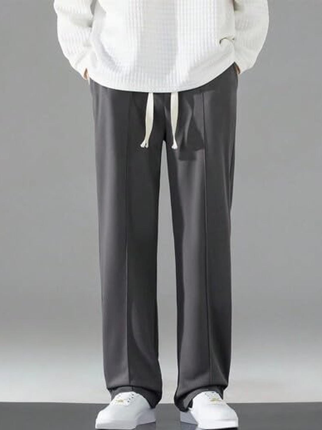 Imsa Moda Men Solid Front Line Track Pant