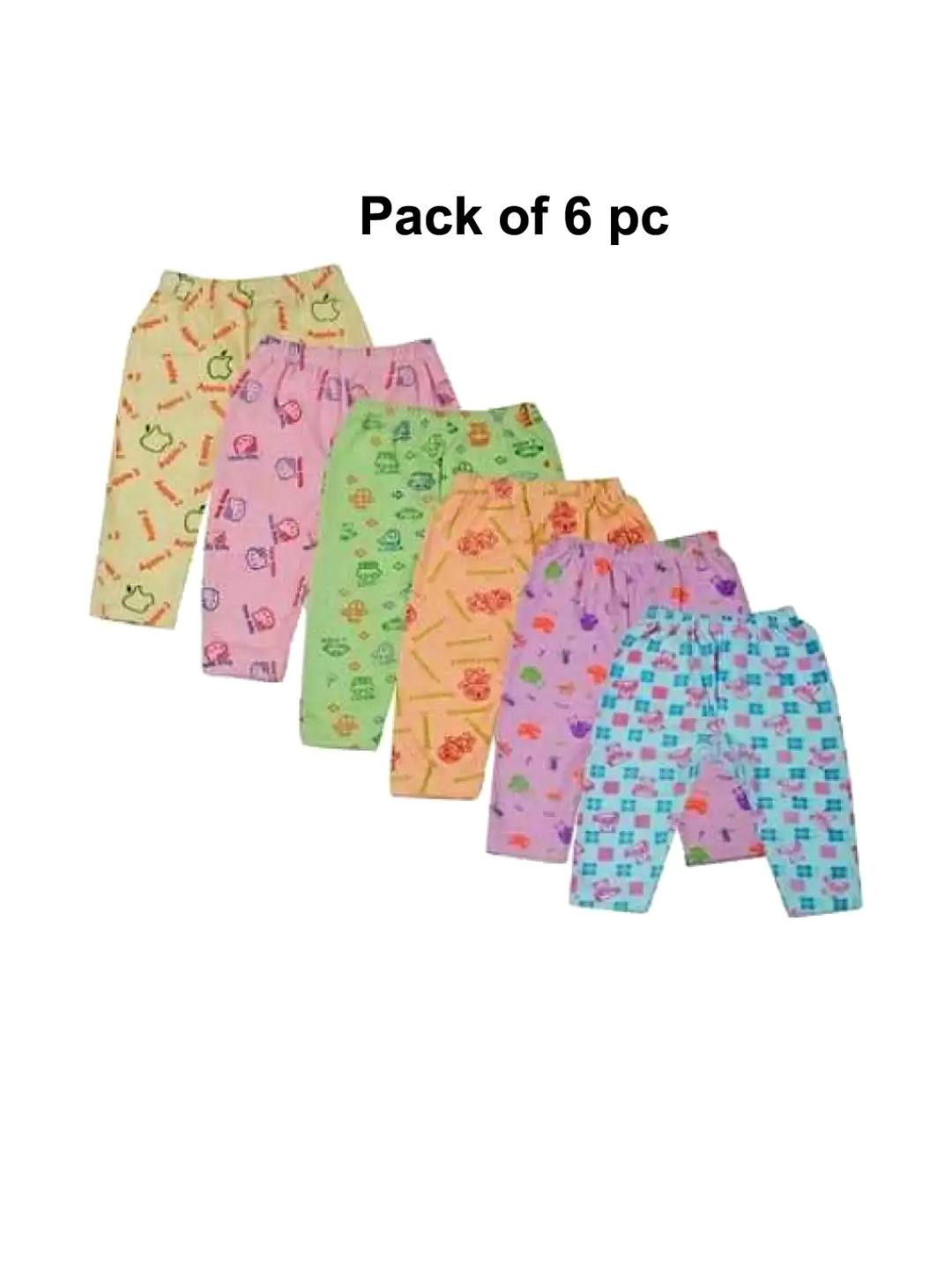 VastraMilap Kids Unisex Multicolor Cotton Pyjamas - Pack of 6