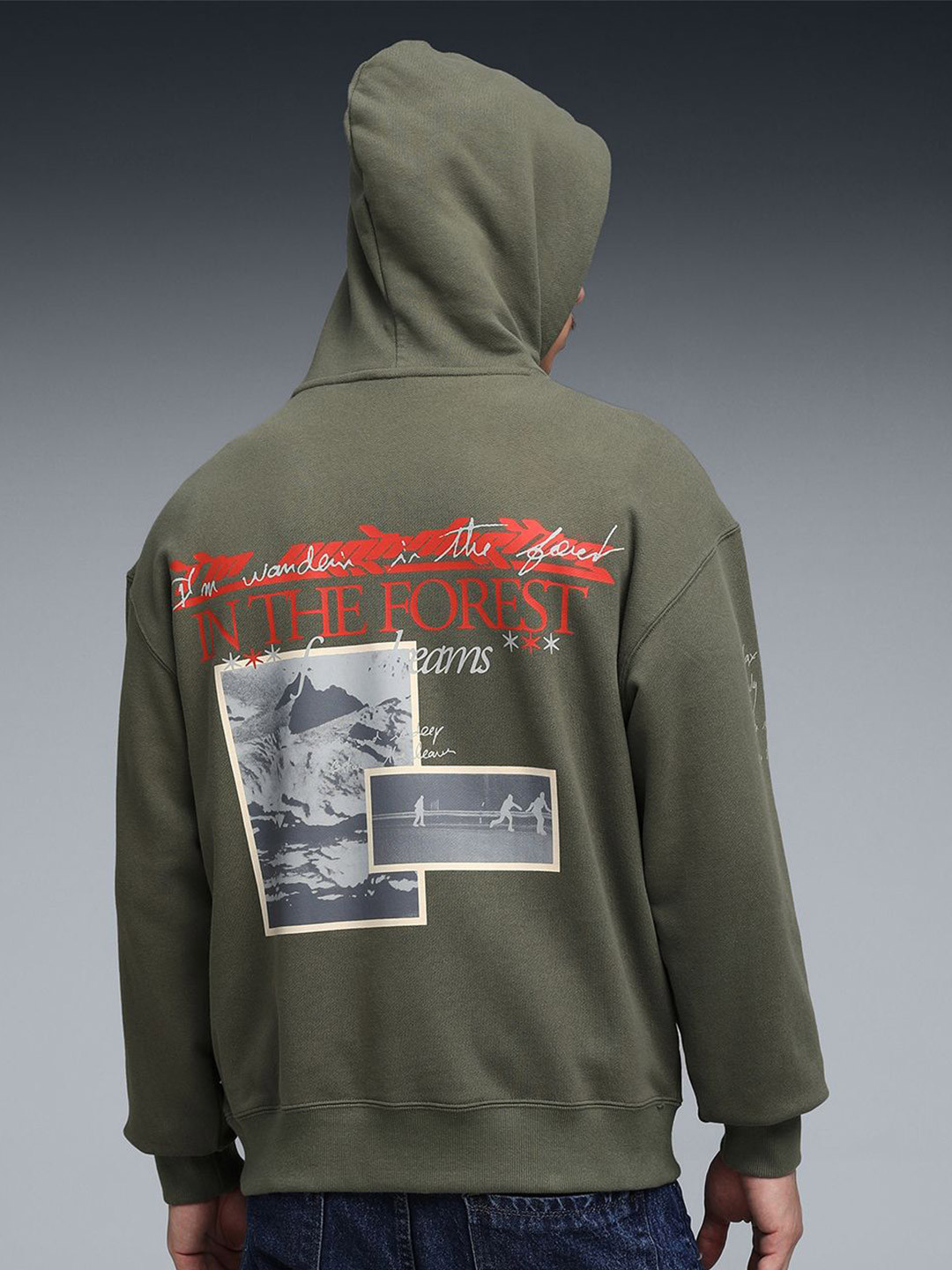 Puma House of Graphics Men Printed Cotton Relaxed-Fit Hoodie