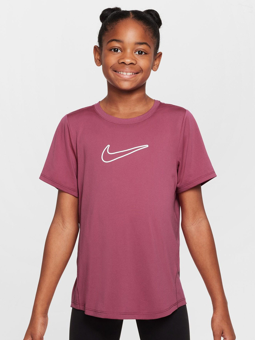Nike One Fitted Older Kids' Girls Dri-FIT T-Shirt