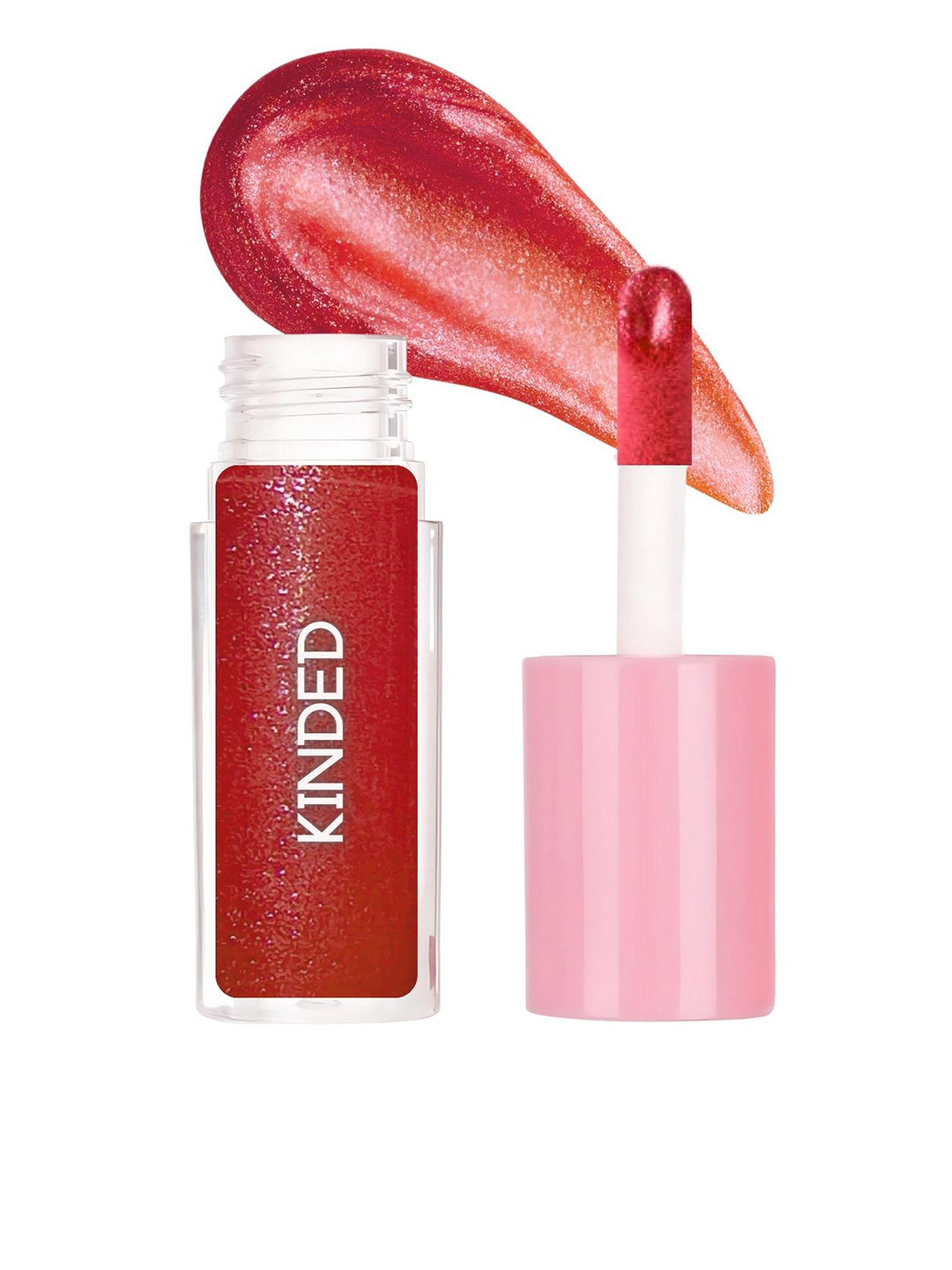 KINDED Sheen Shimmer Lip Gloss With Vitamin E - 5 ml- Hibiscus Red 05