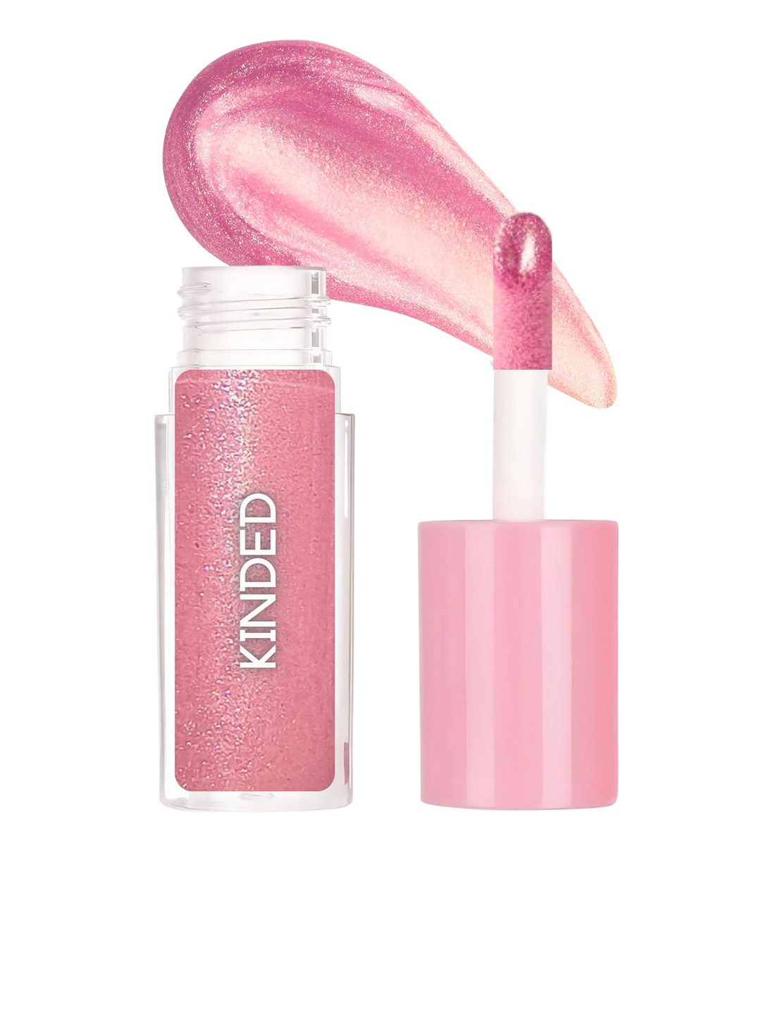 KINDED Sheen Shimmer Lip Gloss With Vitamin E - 5 ml- Lotus Pink 01