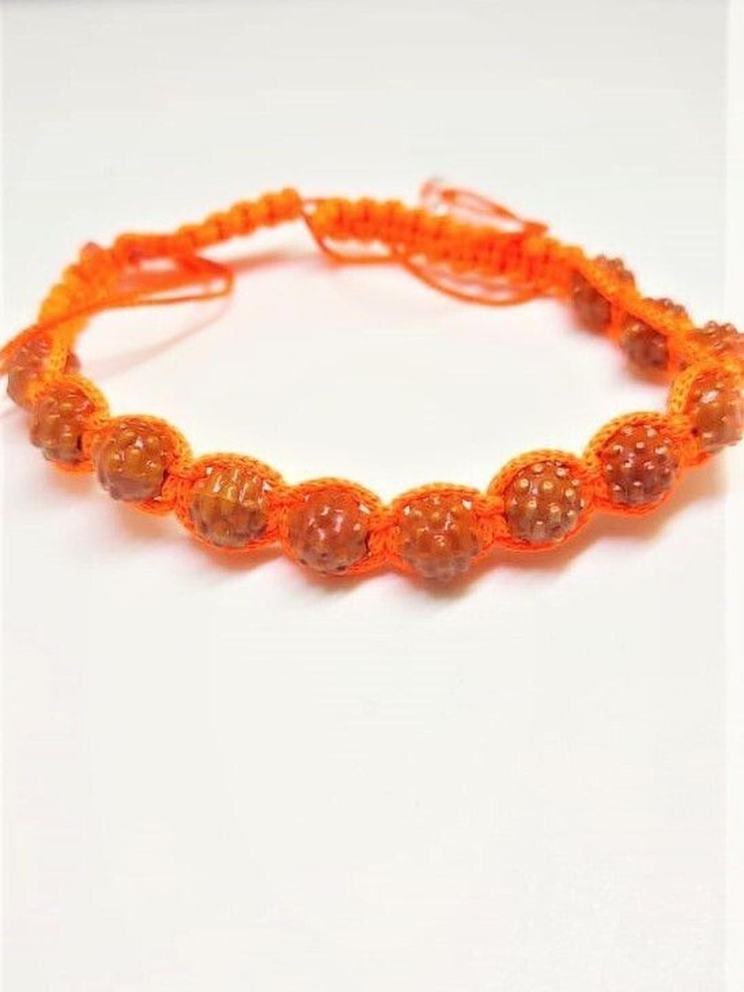 Divine souvenirs Unisex Wooden Artificial Beaded Drawstring Wraparound Bracelets