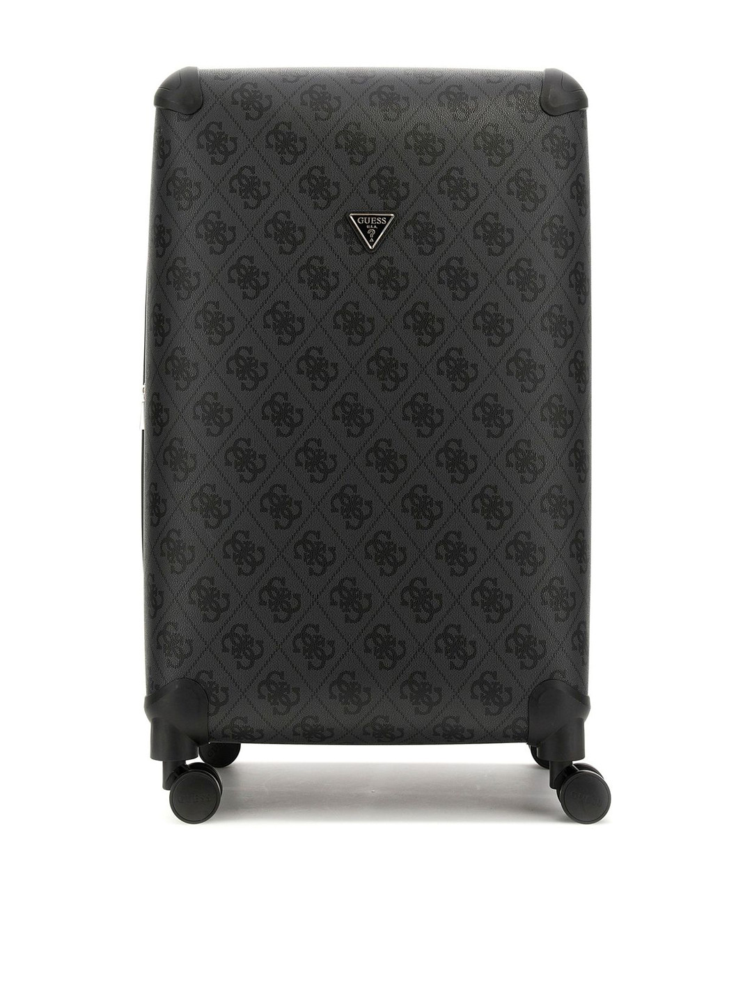 GUESS Berta Logo Printed Hard Sided Large Trolley Bag