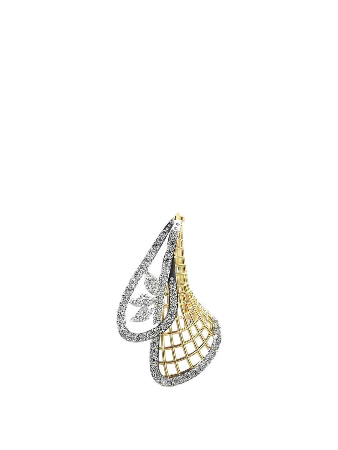VALANOVA 18K Yellow Gold Plated 0.44Ct Lab Grown Diamond Pendant
