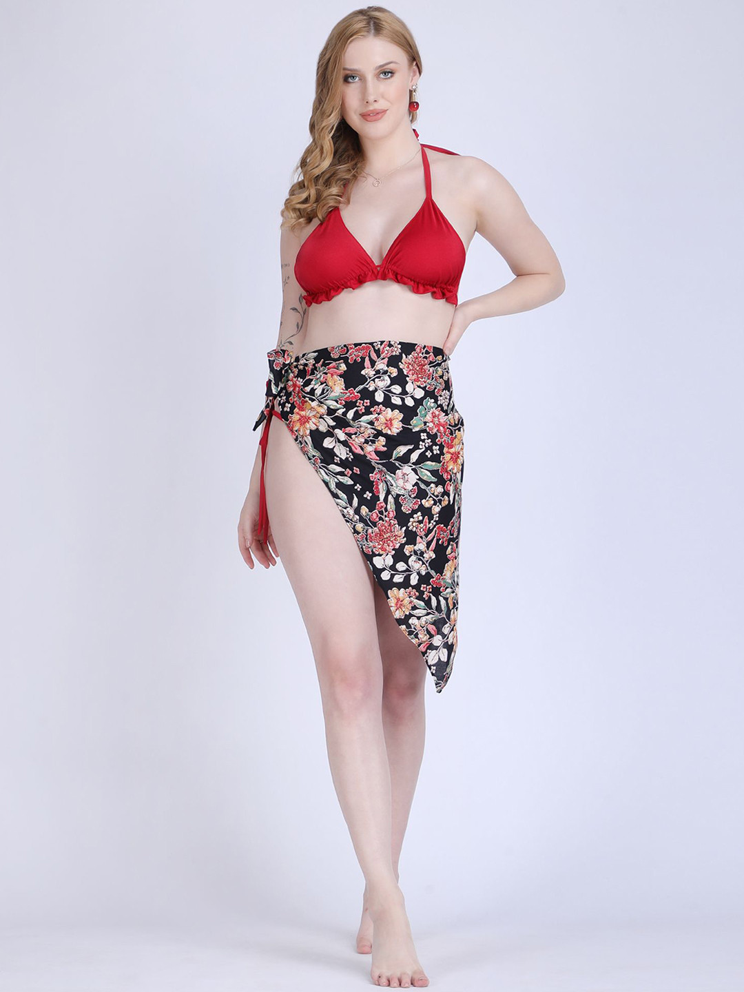 WOMAN IN YOU Premium Swimwear Bikini Set with Sarong