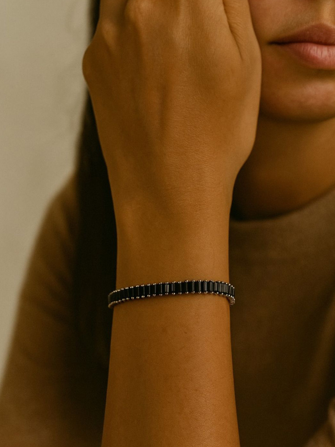 The Jewellery Tale Women Rose Gold-Plated Wraparound Bracelet