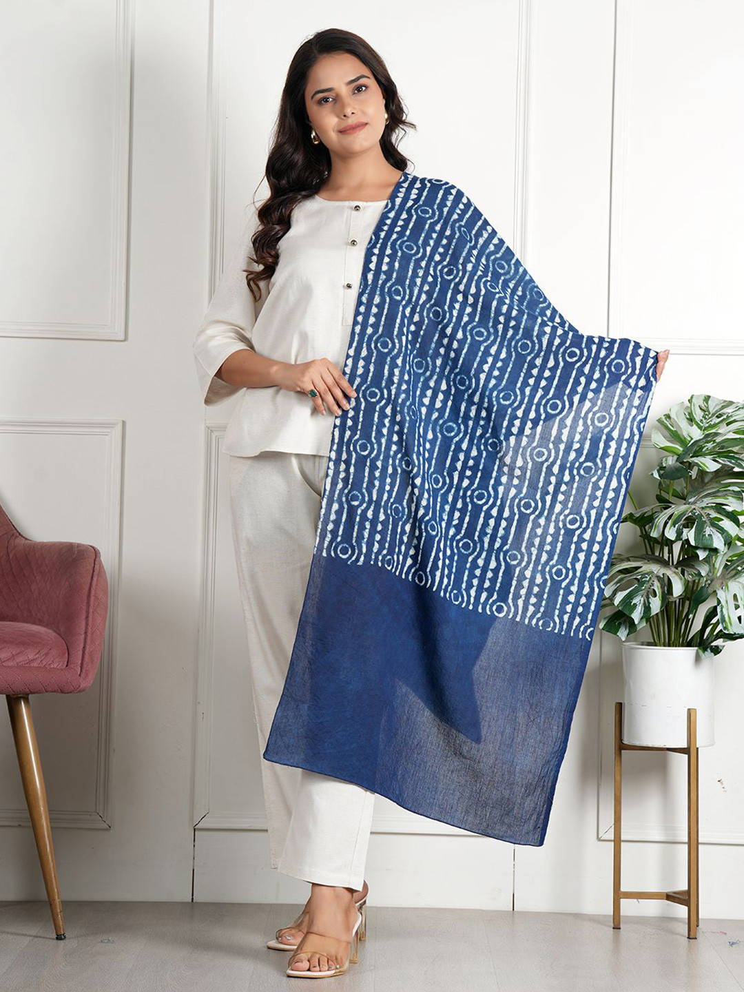 Style Shoes Women Batik Printed Pure Cotton Stole