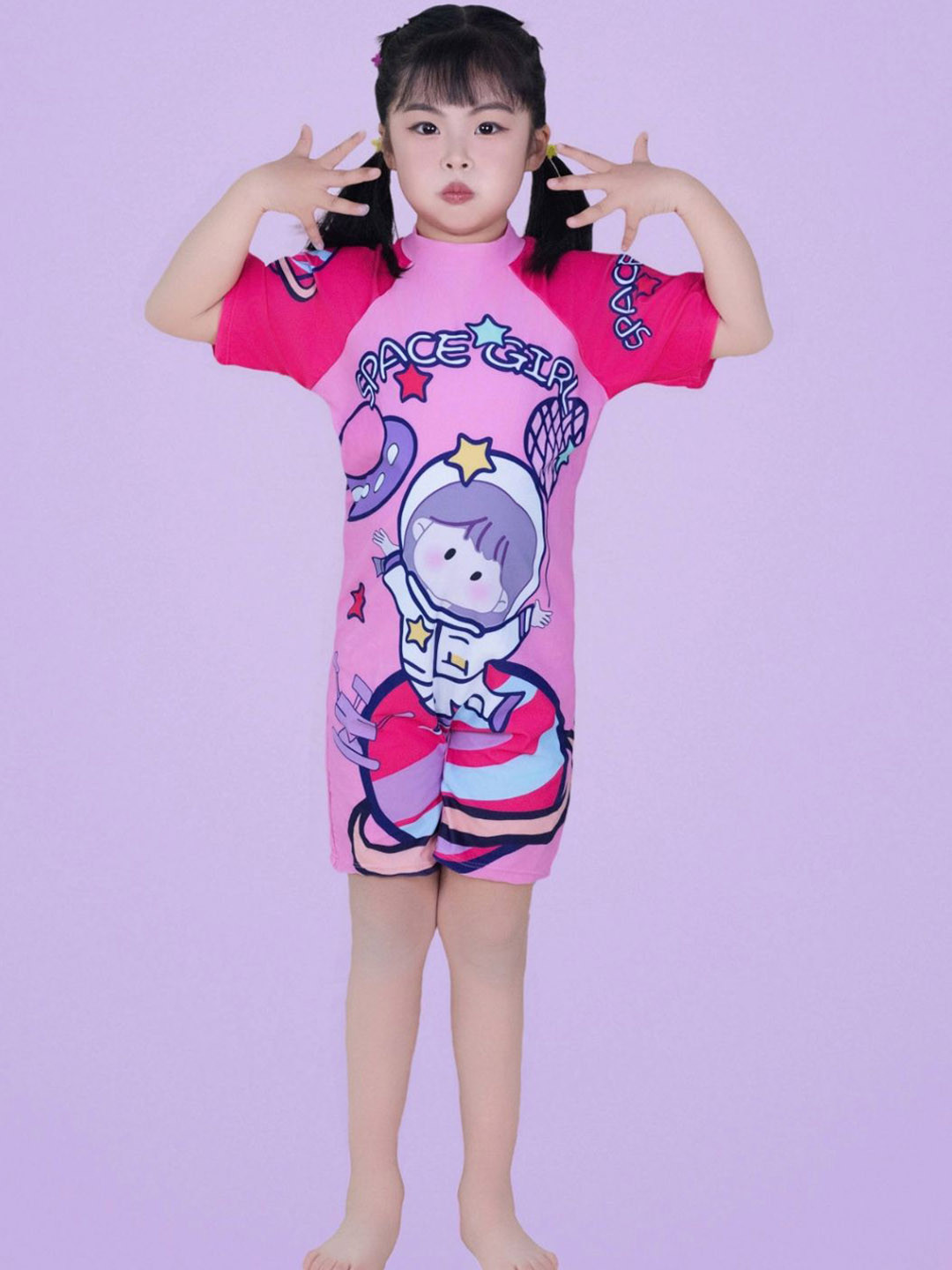 JMT Wear Kids Printed Round Neck Legsuit