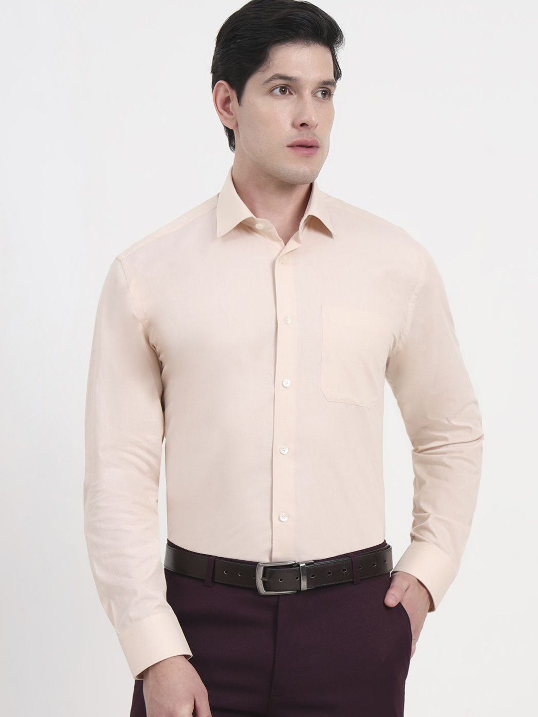 JADE BLUE Long Sleeves Pure Cotton Formal Shirt