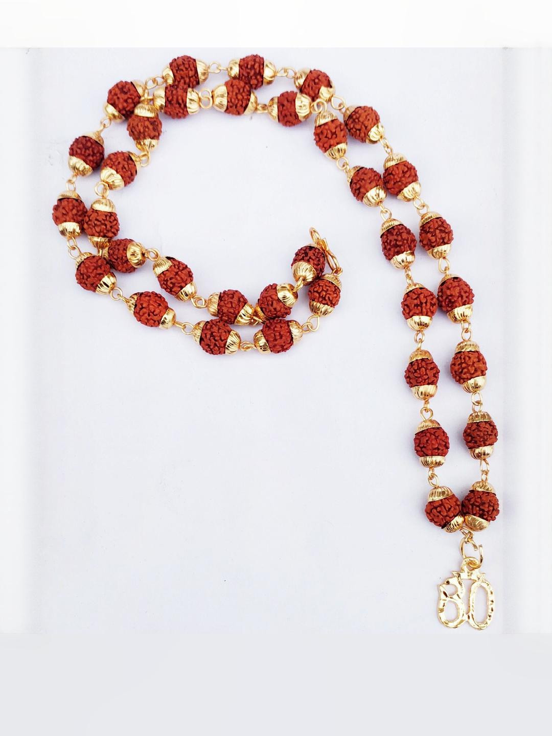 Divine souvenirs Unisex Gold-Plated draksha Beaded Statement Chain