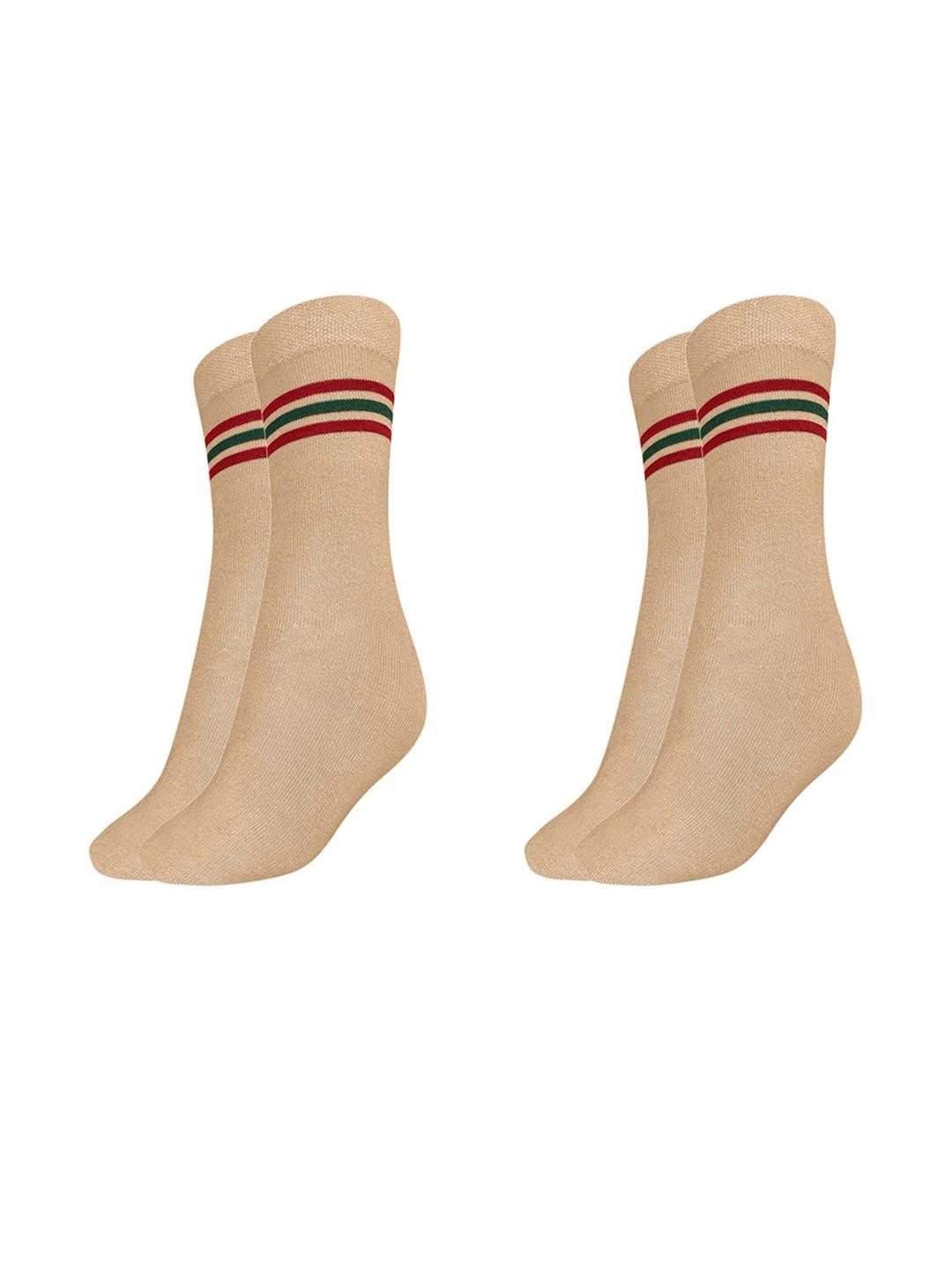 MUKHAKSH Boys Pack of 2 Pairs Cotton DAV School Uniform Socks