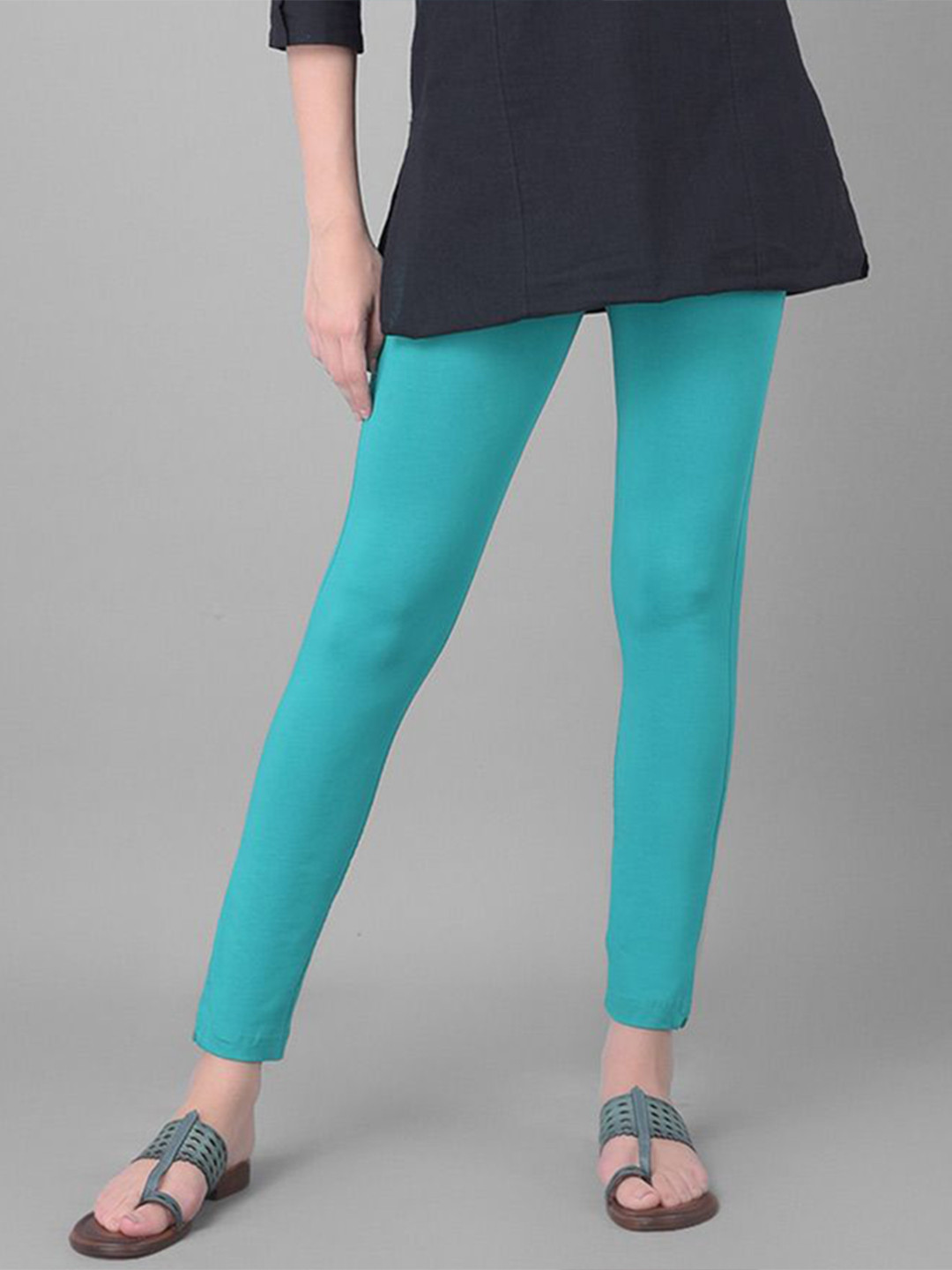 Comfort Lady Women Green Leggings