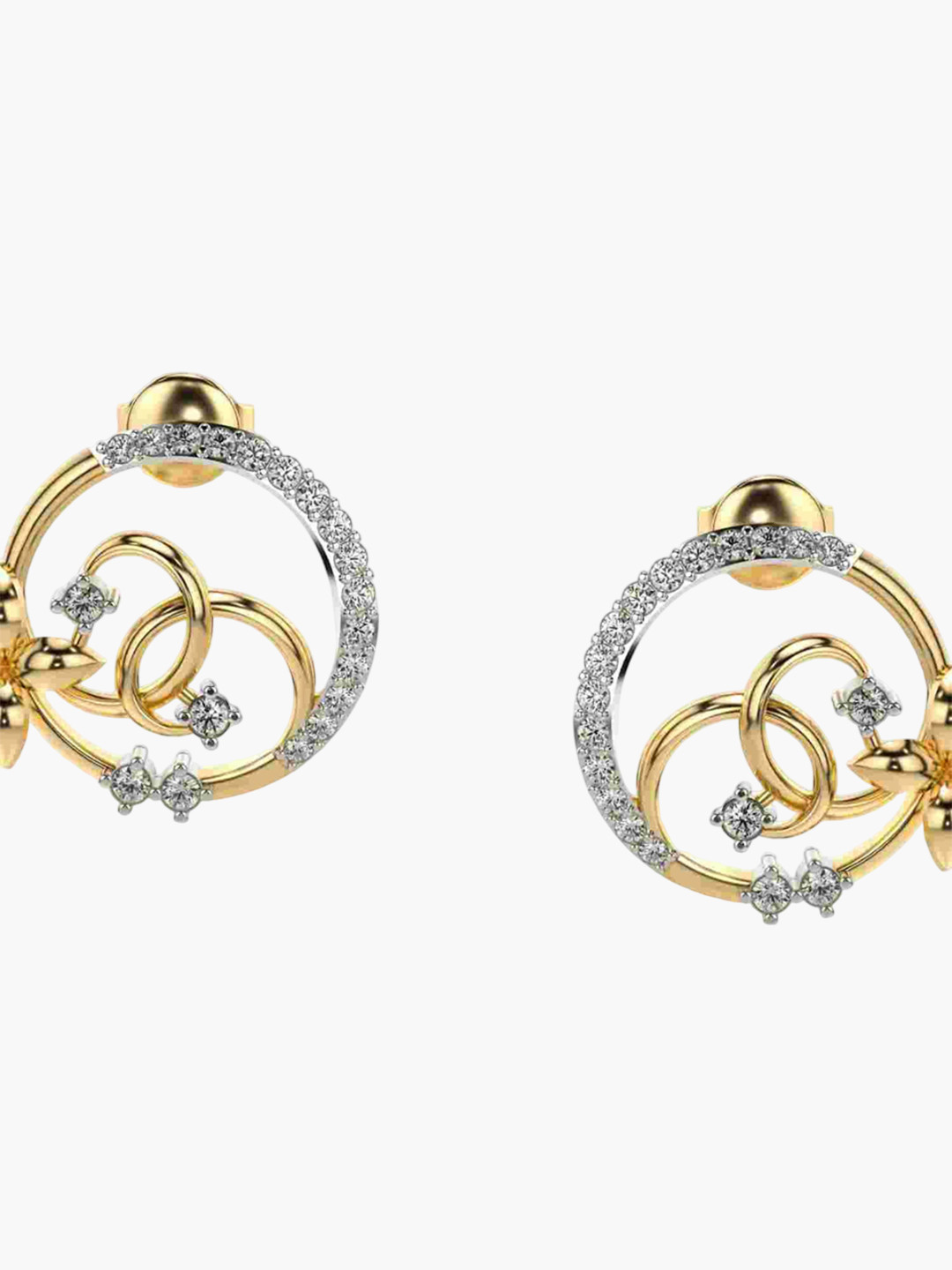 VALANOVA 14Kt Yellow Gold 0.46 Carat Lab Grown Diamond Earrings