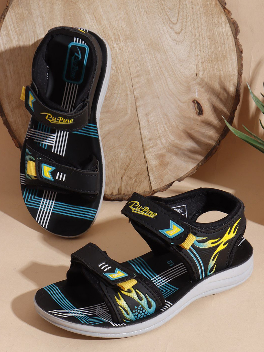 SPRENGE FLAME Boys Casual Velcro Sports Sandals
