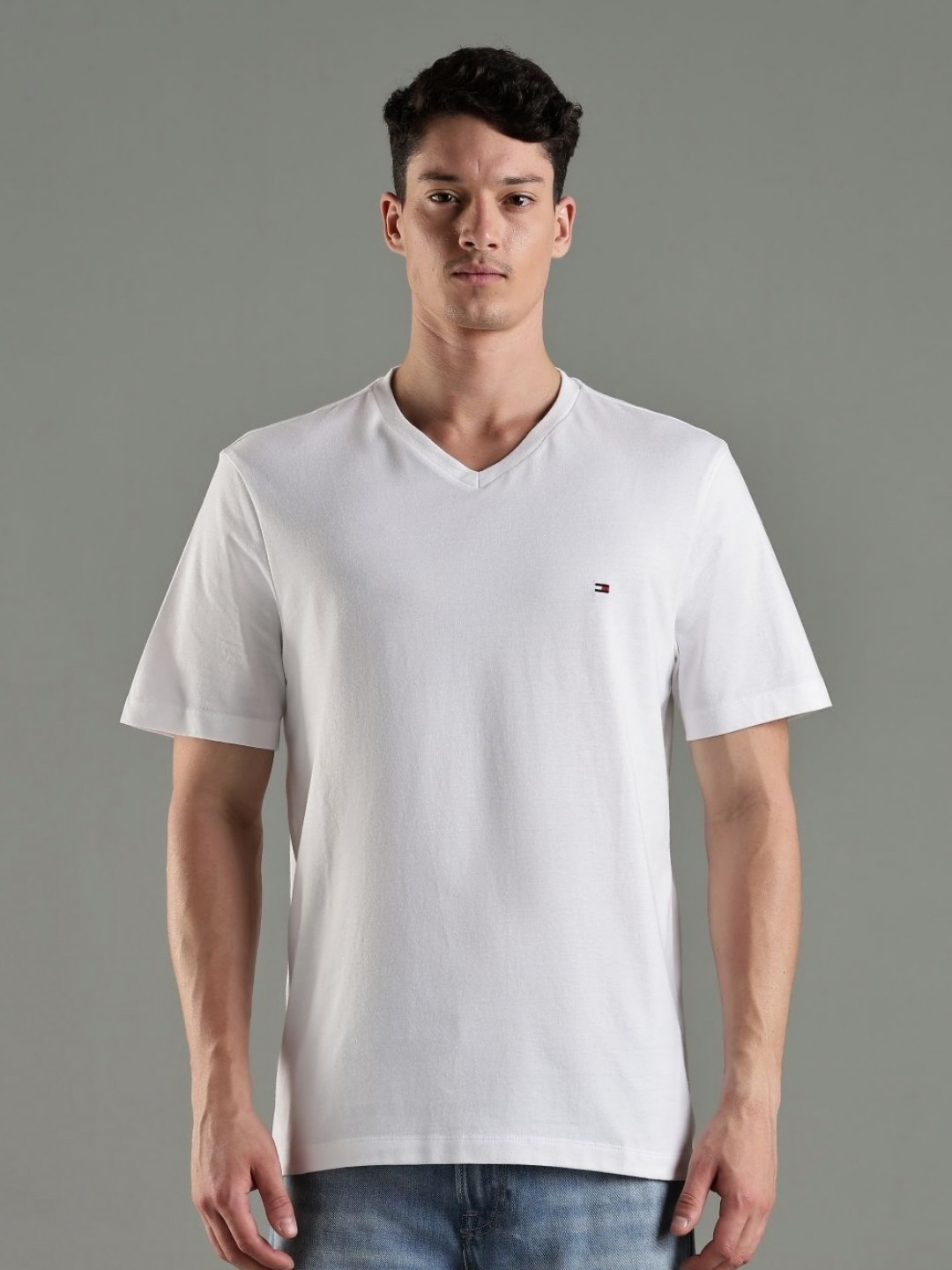 Tommy Hilfiger Europe V-Neck Short Sleeves Casual T-shirt