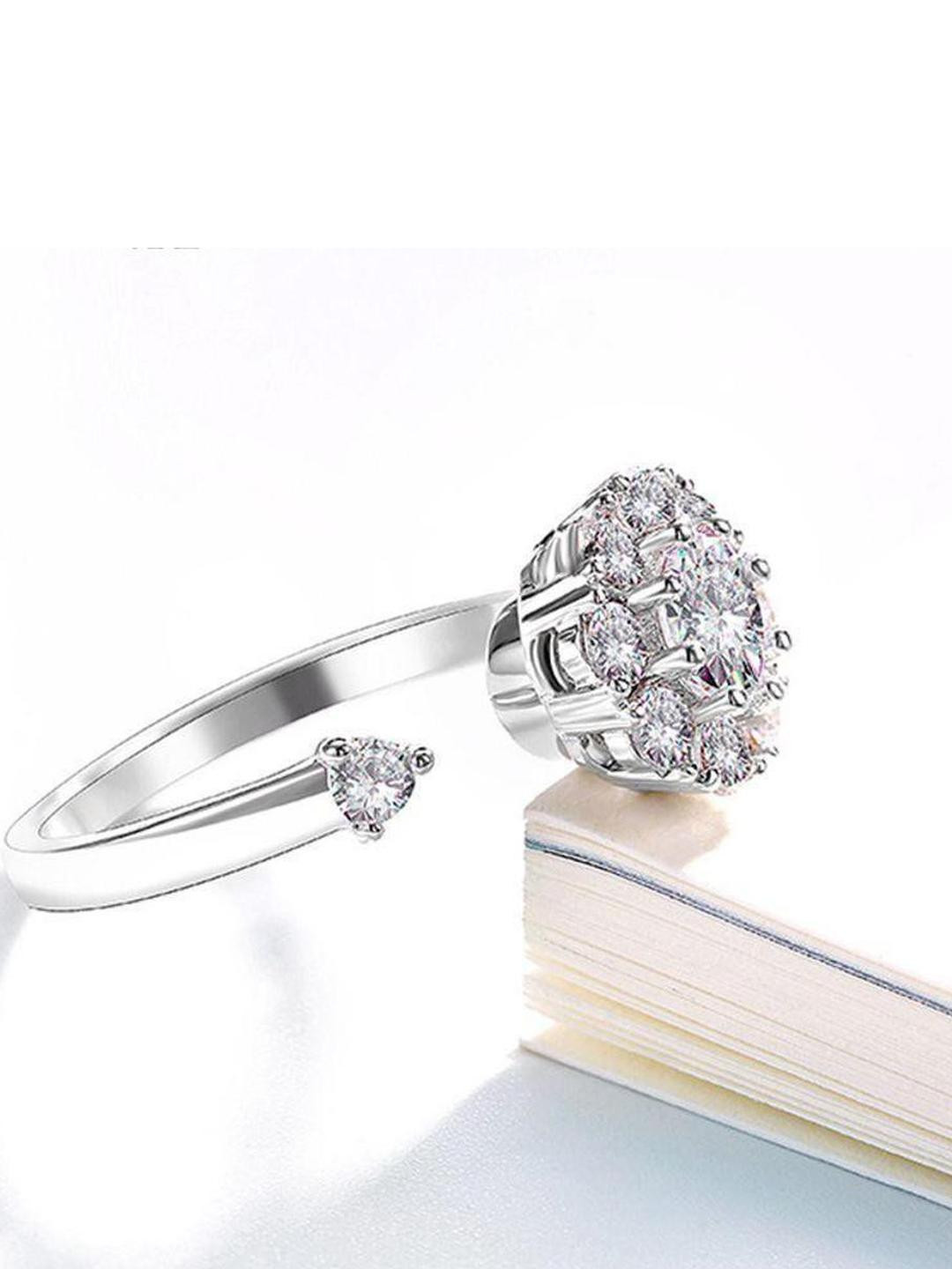 spyronix real treasure Silver-Plated Stainless Steel Finger Ring