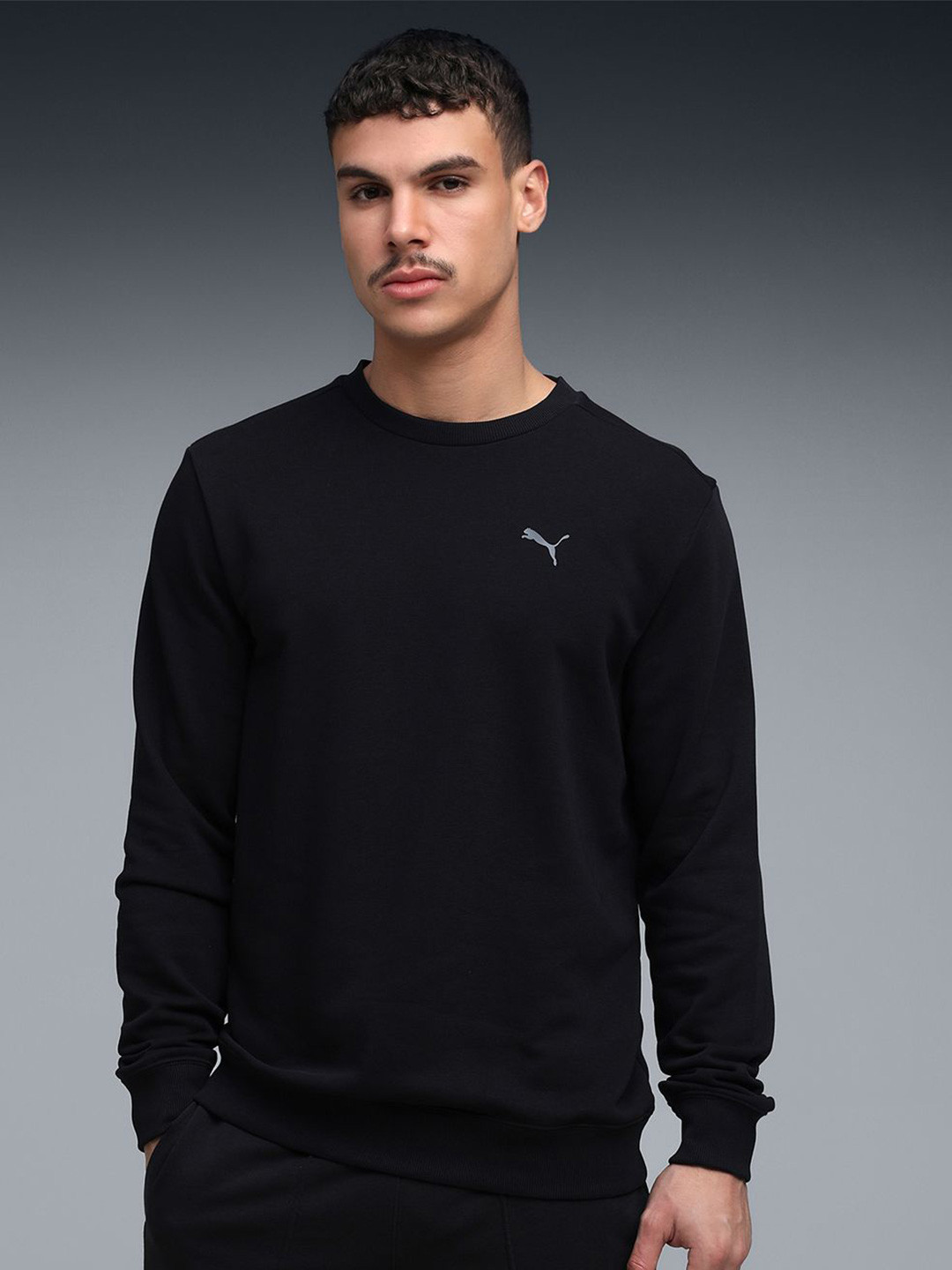 Puma Essentials Logo Mens Regular Fit Crew Sweatshirt