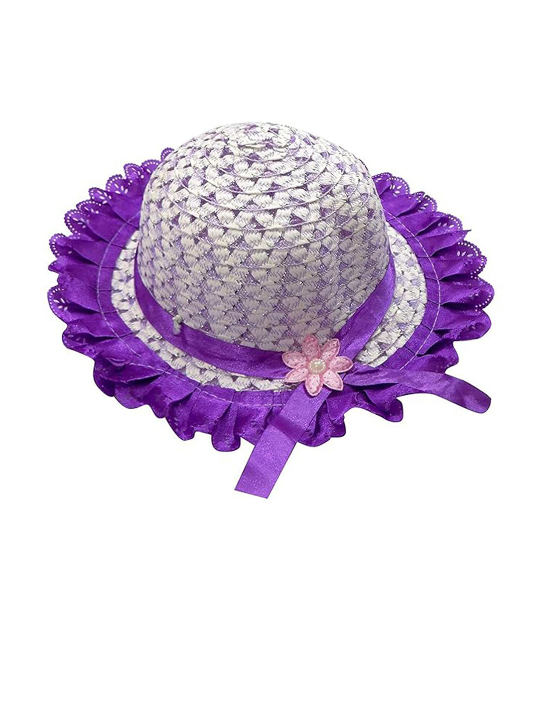 BAESD Unisex Kids Purple Self Design Sun Hat