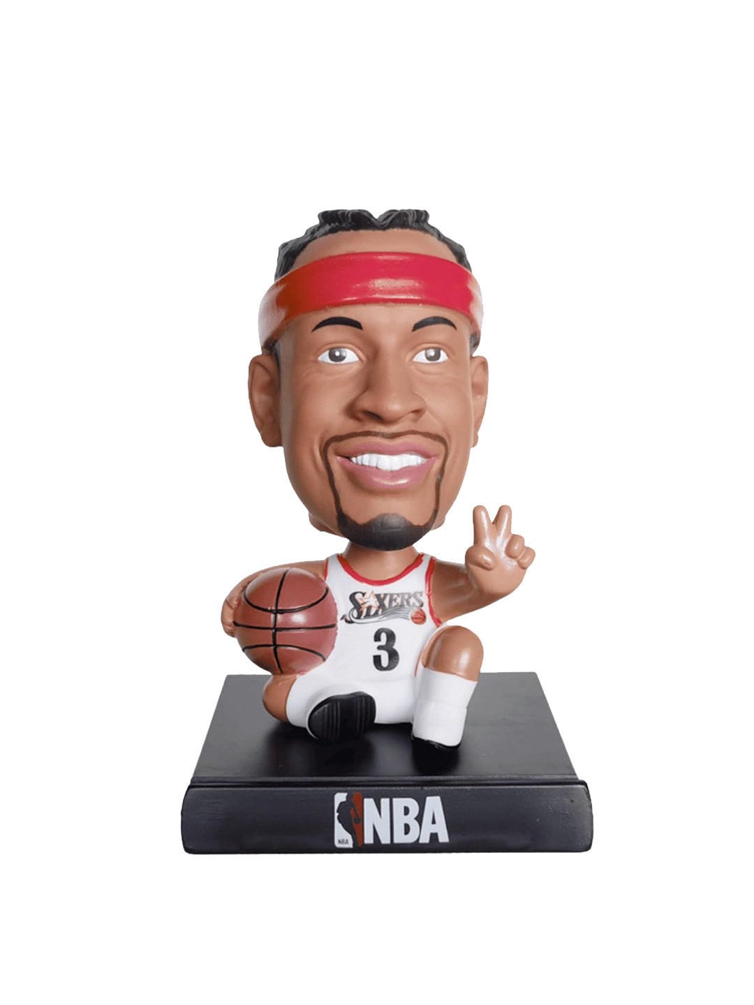 AUGEN Red & White NBA Iverson Figurine Showpiece