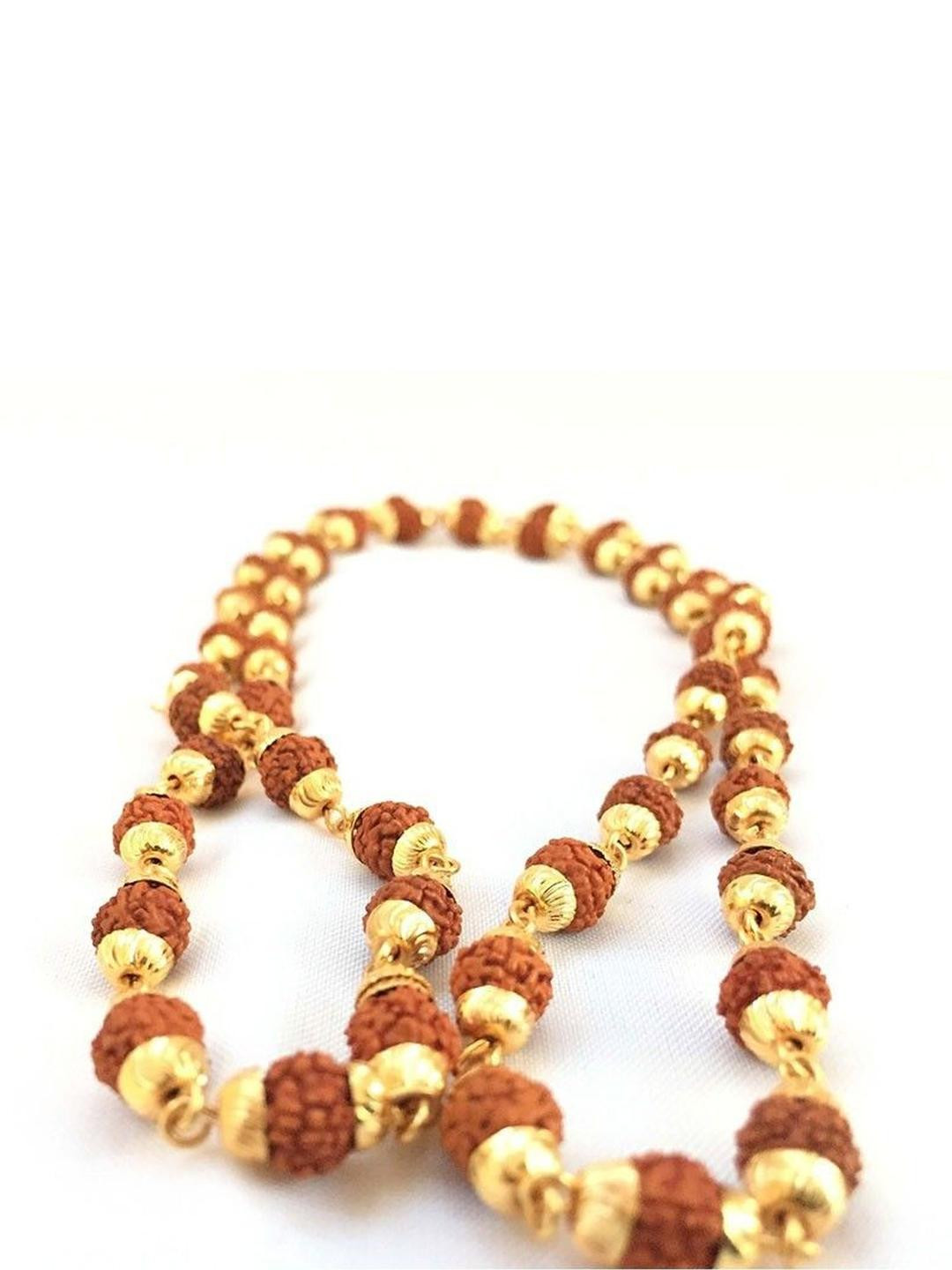 Divine souvenirs Unisex Rudhraksh Studded Chain