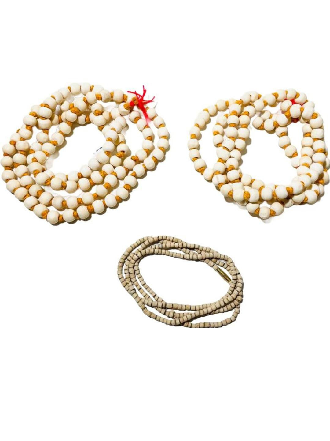 Divine souvenirs Unisex Set Of 3 Artificial Beaded Minimal Chains