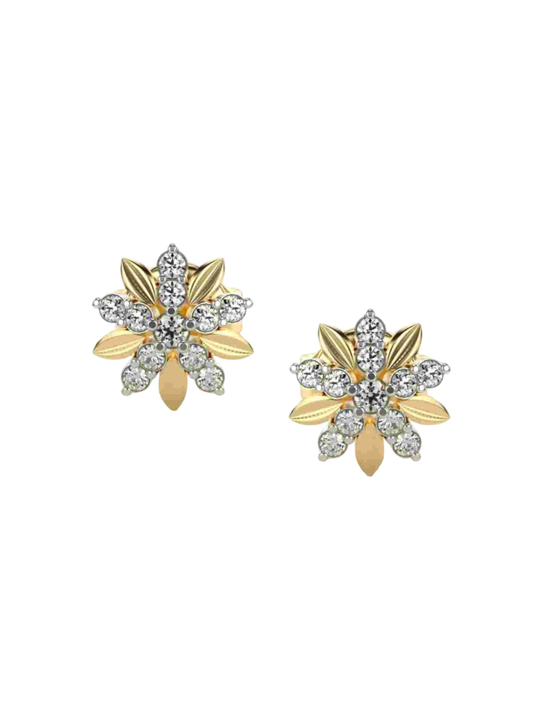 VALANOVA 14K Yellow Gold 0.18 Ct Lab Grown Diamond Earrings