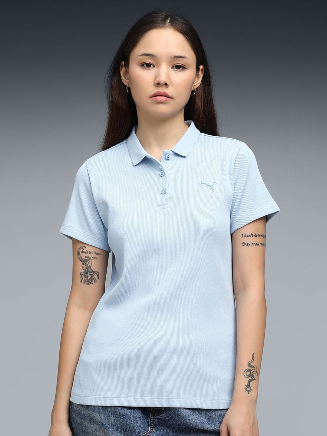 Puma Premium Essentials Cotton Elevated Rib Polo T-Shirt