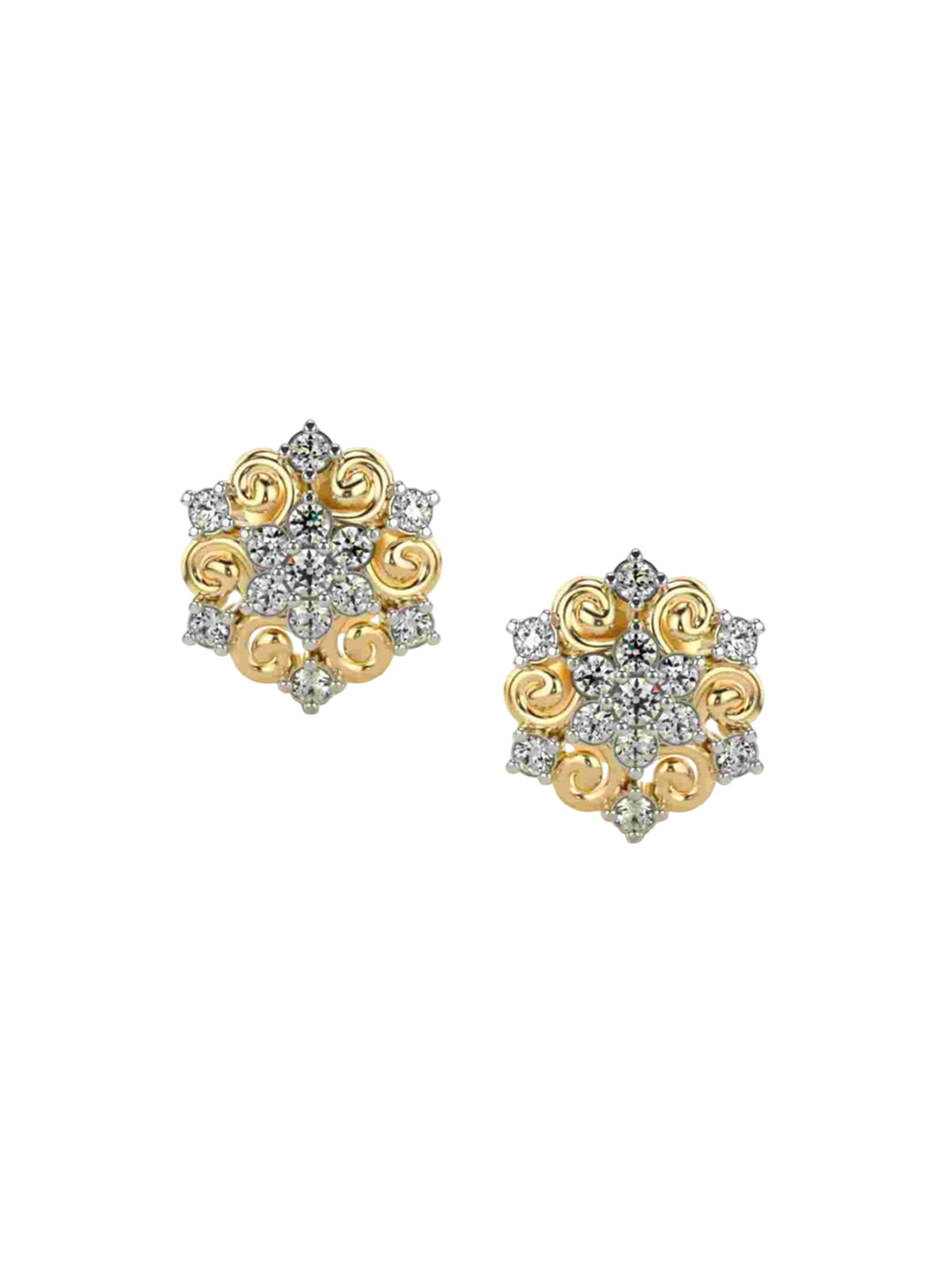 VALANOVA 14Kt Yellow Gold 0.18 Carat Lab Grown Diamond Earrings