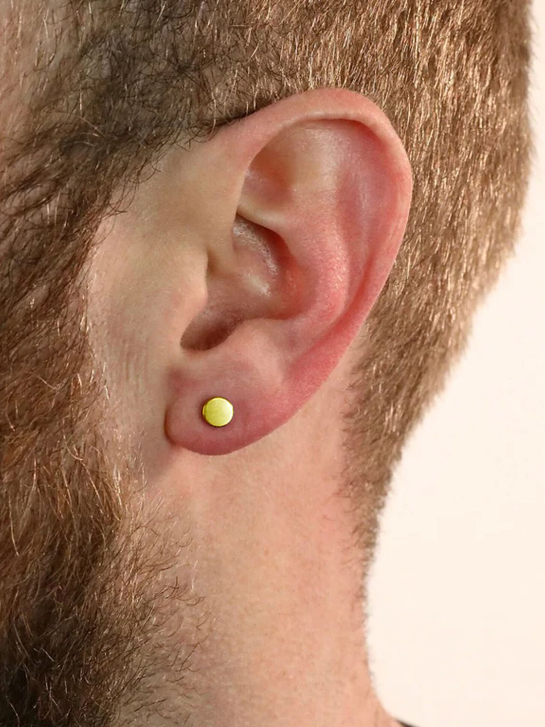 Goldnera Men Brass Plated Modern Geometric Studs