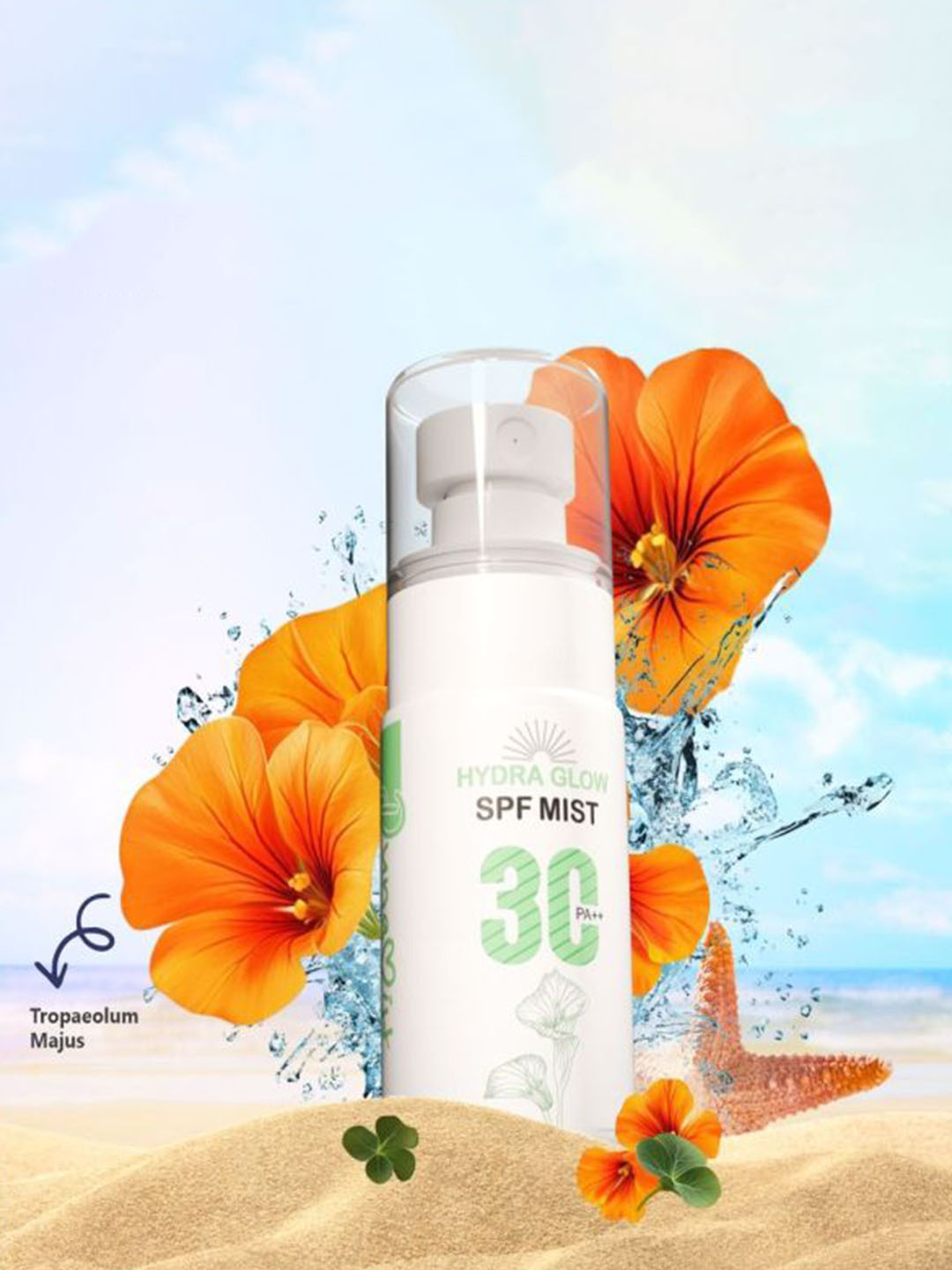 Dunamiss Cosmetics Hydra Glow SPF30 Face Mist with Hyaluronic Acid & Niacinamide - 60 ml