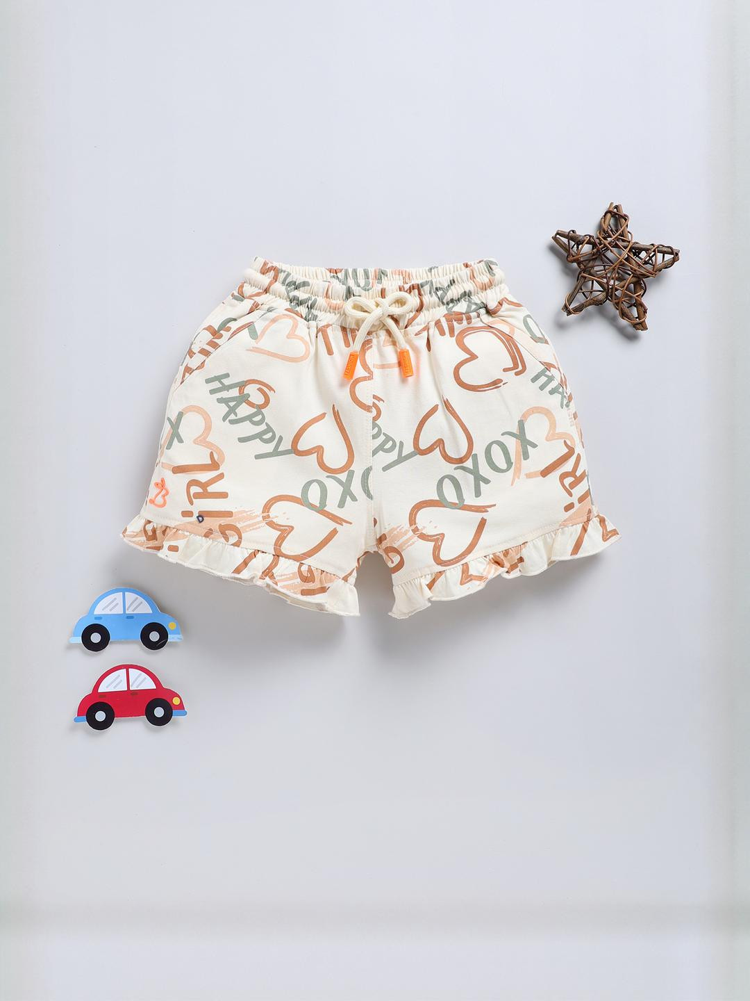 Biskid Cotton Mid-Rise Shorts