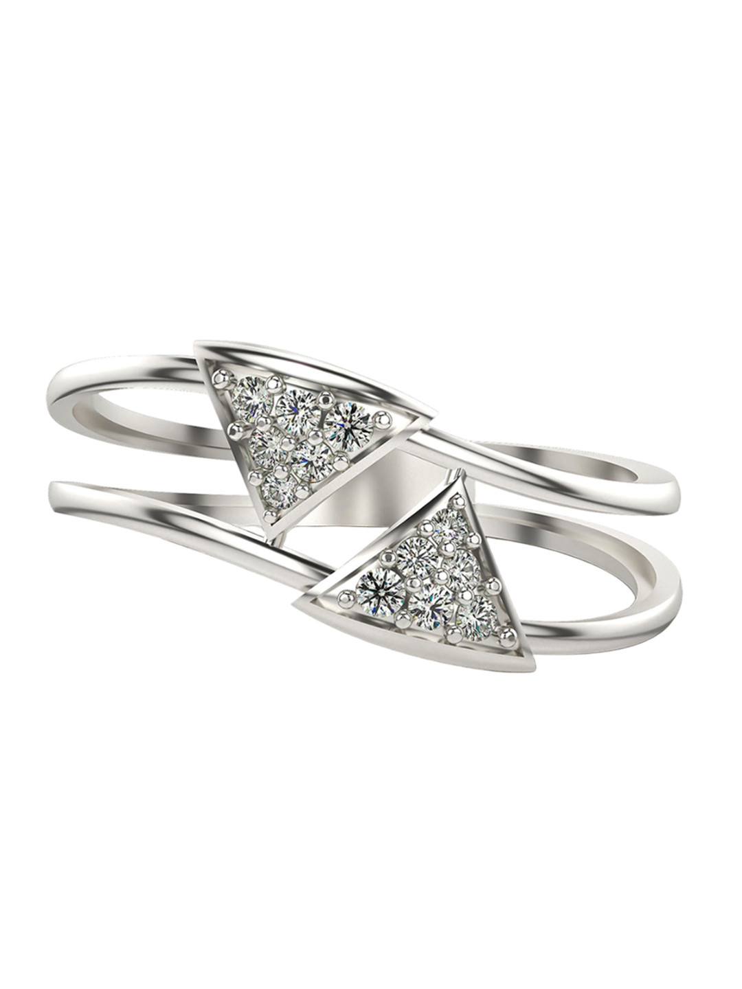 VALANOVA Women White Ring Diamond