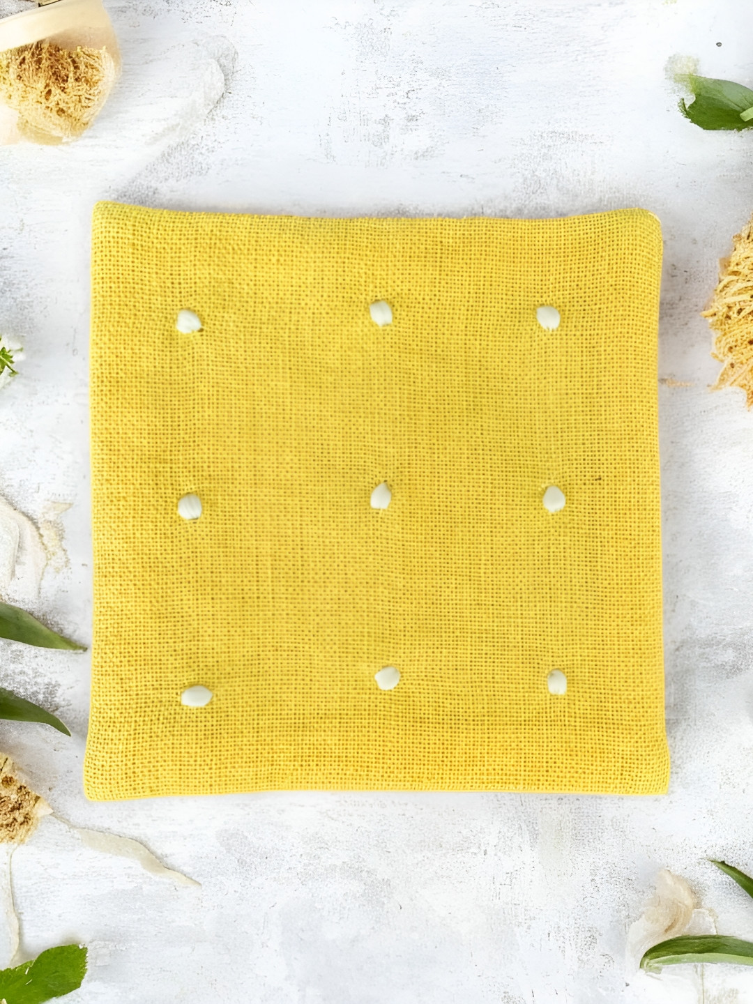 Inara Unisex Yellow Coasters