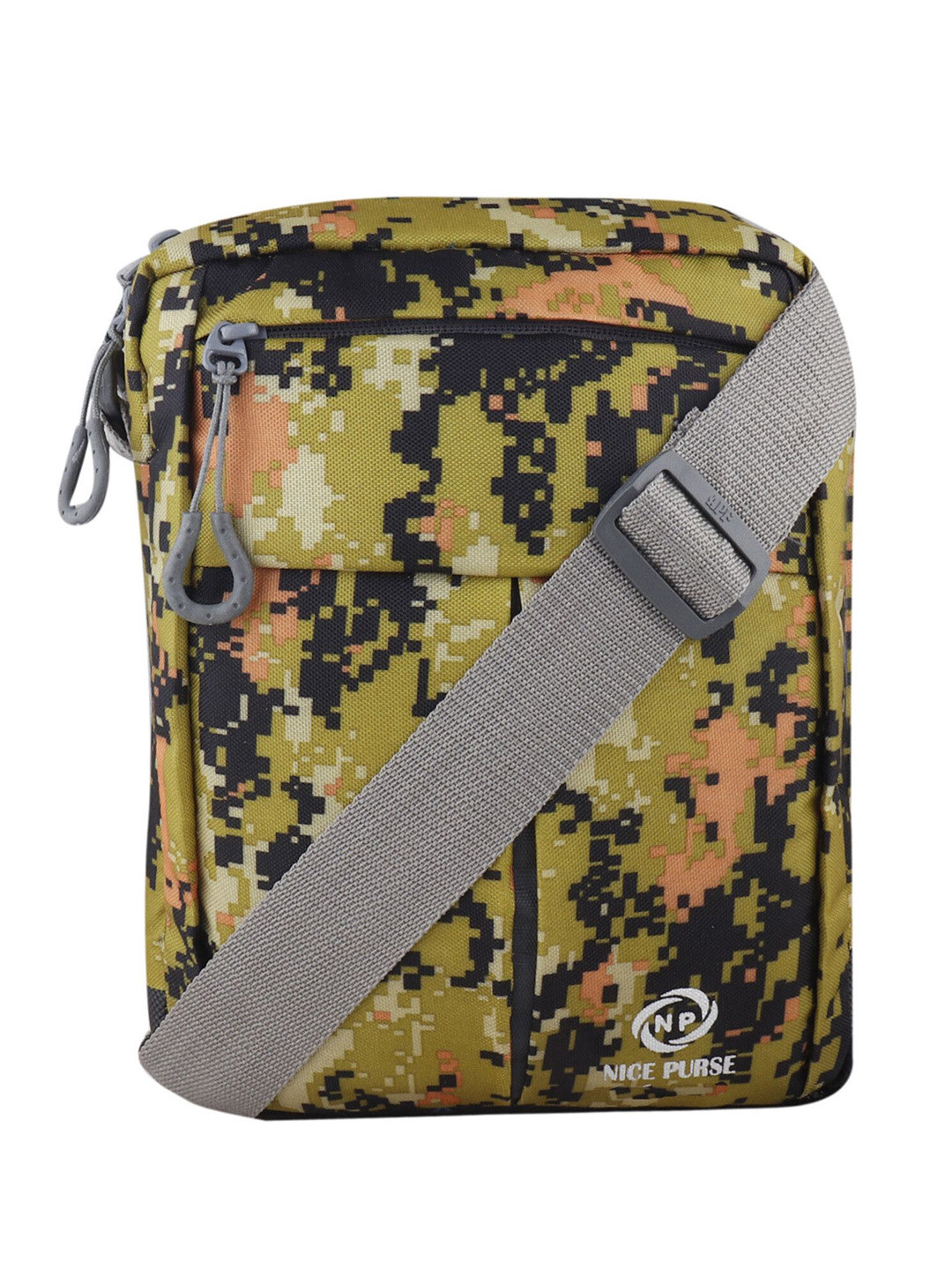 NICE PURSE Camouflage Printed Structured Sling Pouch
