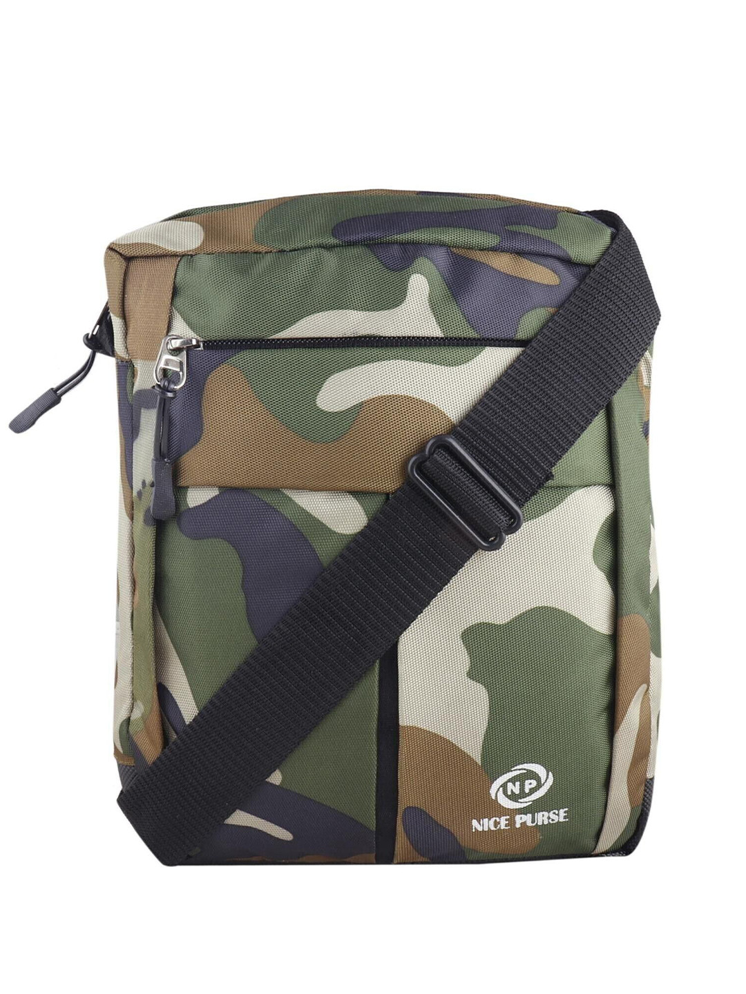 NICE PURSE Abstract Printed Oversized Structured Messenger Bag