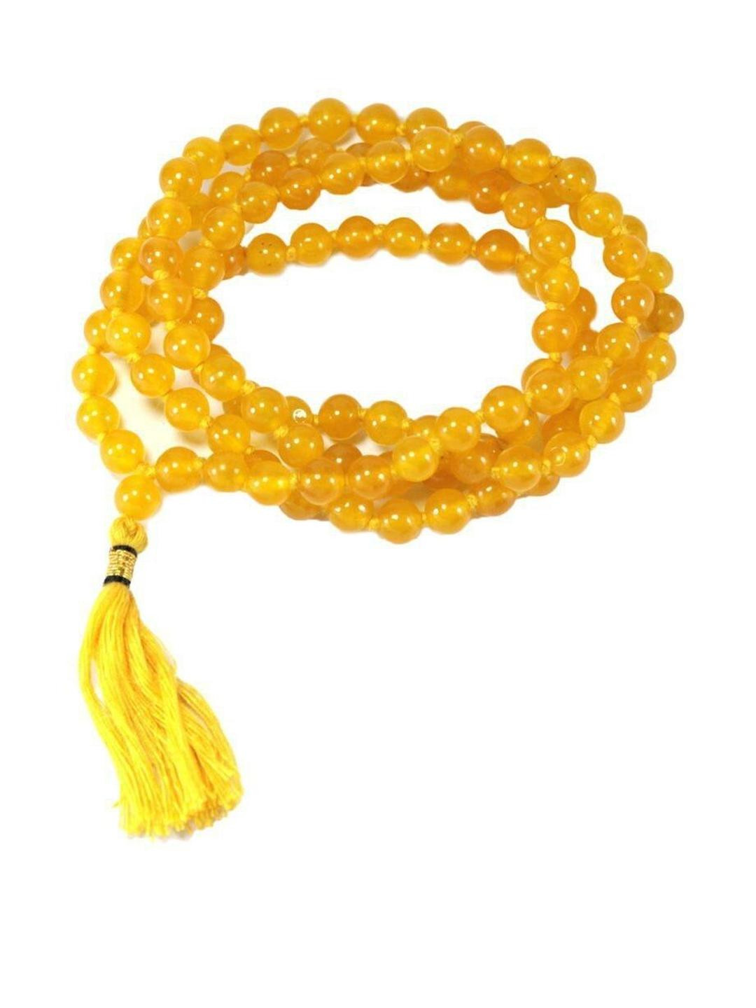 Divine souvenirs Unisex Artificial Agate Beaded Minimal Chain