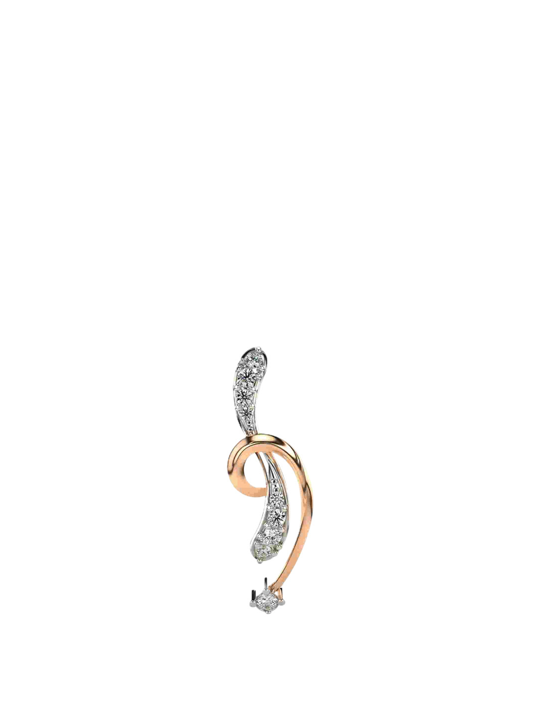 VALANOVA 14K Rose Gold 0.09 Ct Lab Grown Diamond Pendant
