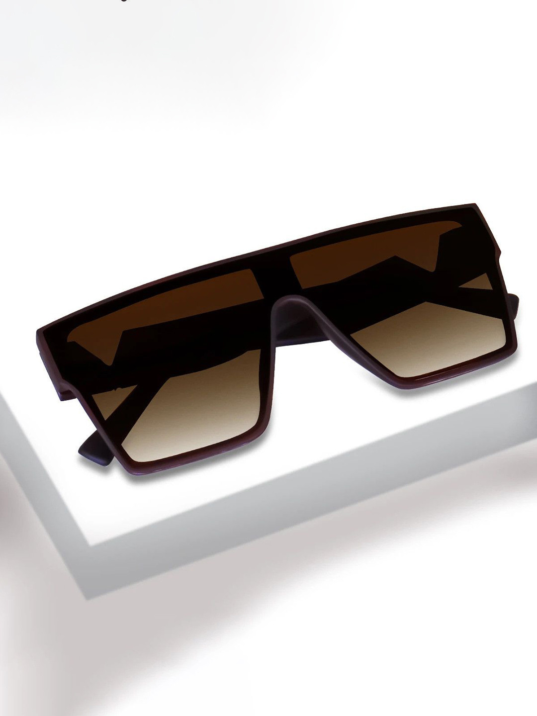 LEGEND EYEWEAR Unisex Brown Lens & Brown Shield Sunglasses SGLHBHYUCG2BNZJZ