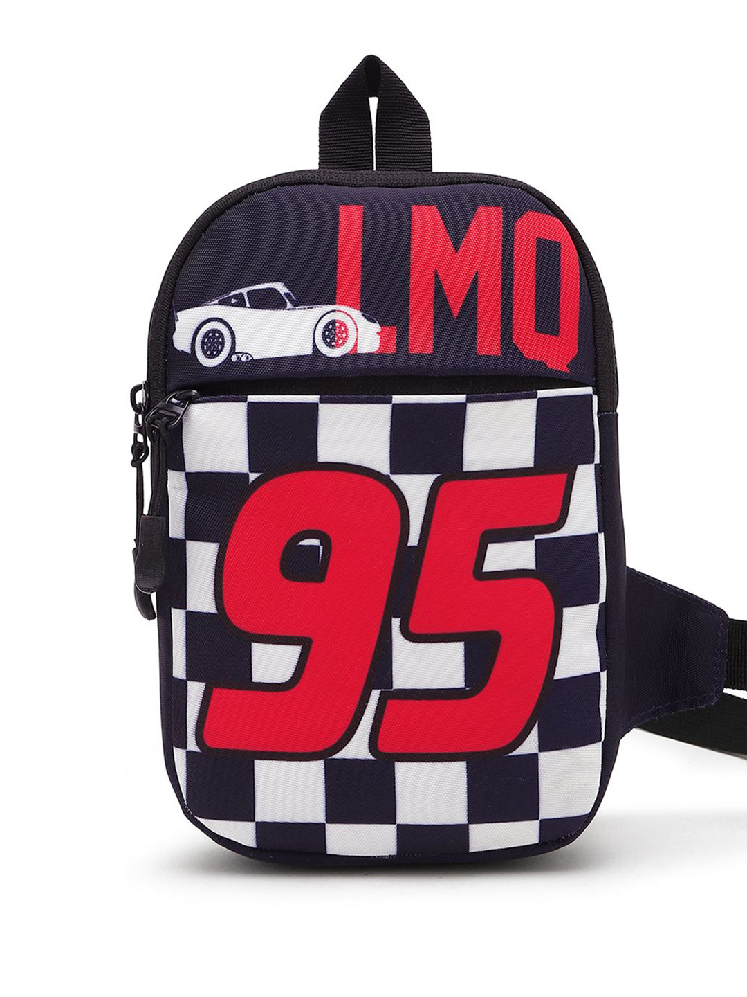 Bewakoof Unisex Blue Racer Lmq Printed Sling Bag