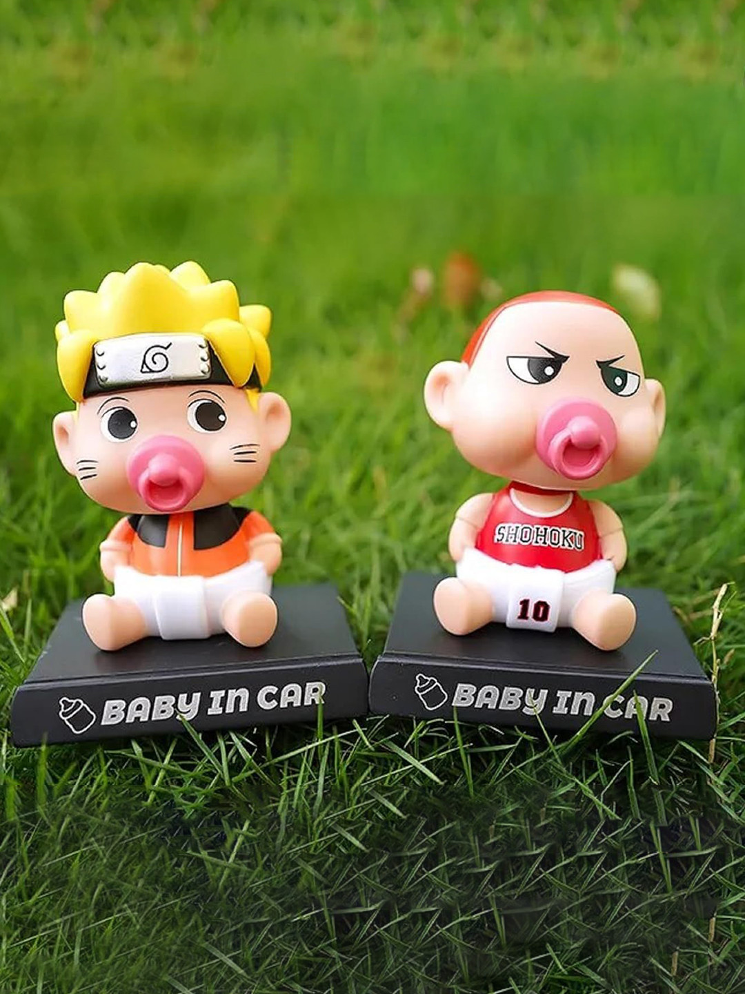 AUGEN Yellow & Pink Naruto Baby Figure Bobblehead