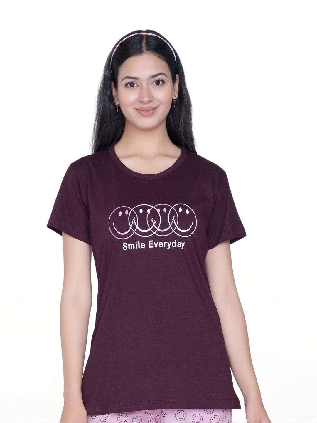 AWIBE Women Typography Printed T-shirt